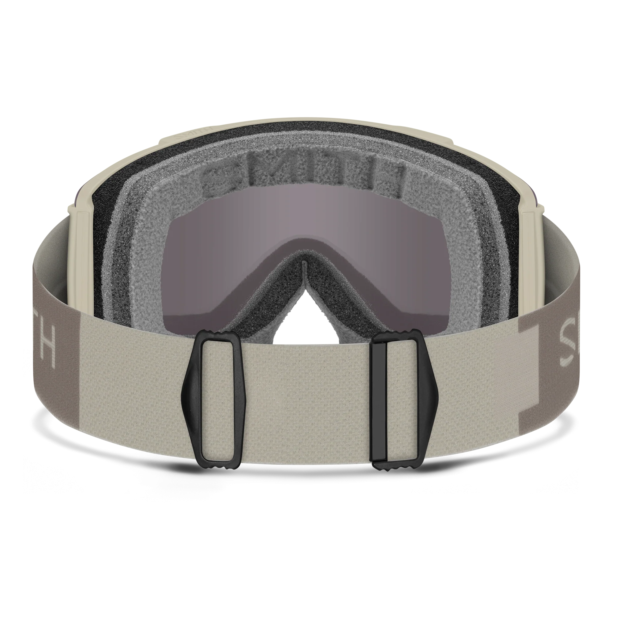 Masque de ski Smith - Stash XL - Craie - ChromaPop Sun Black Gold Mirror 4