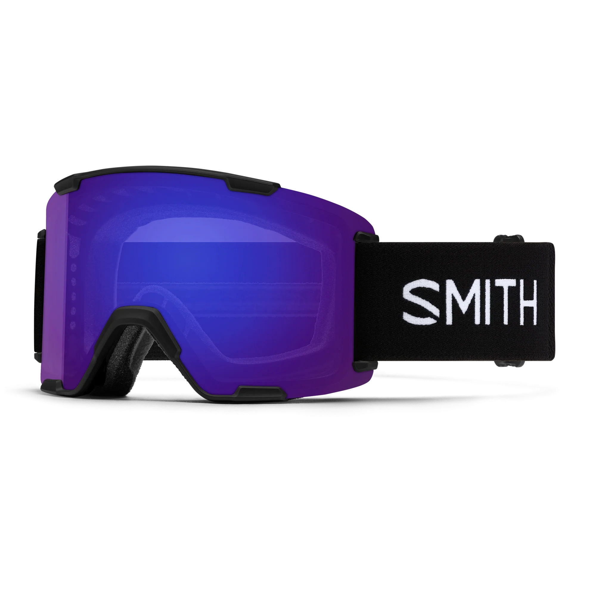 Masque de ski Smith - Stash XL - Noir - ChromaPop Everyday Violet Mirror