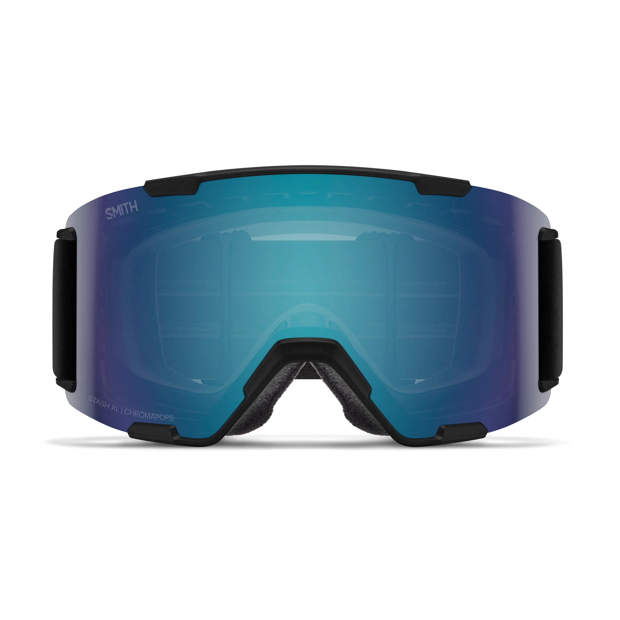 Masque de ski Smith - Stash XL - Noir - ChromaPop Everyday Blue Mirror 2