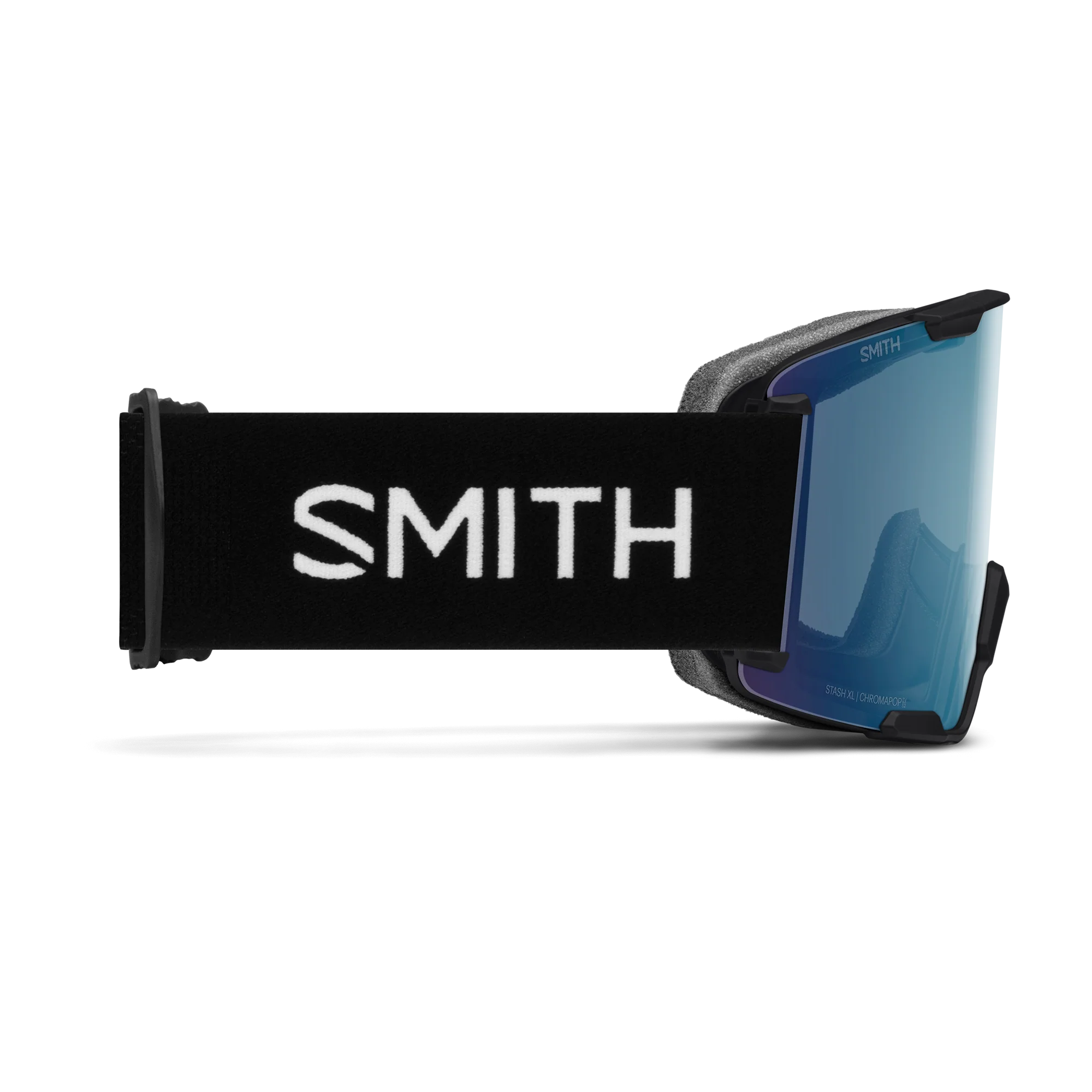 Masque de ski Smith - Stash XL - Noir - ChromaPop Everyday Blue Mirror 3