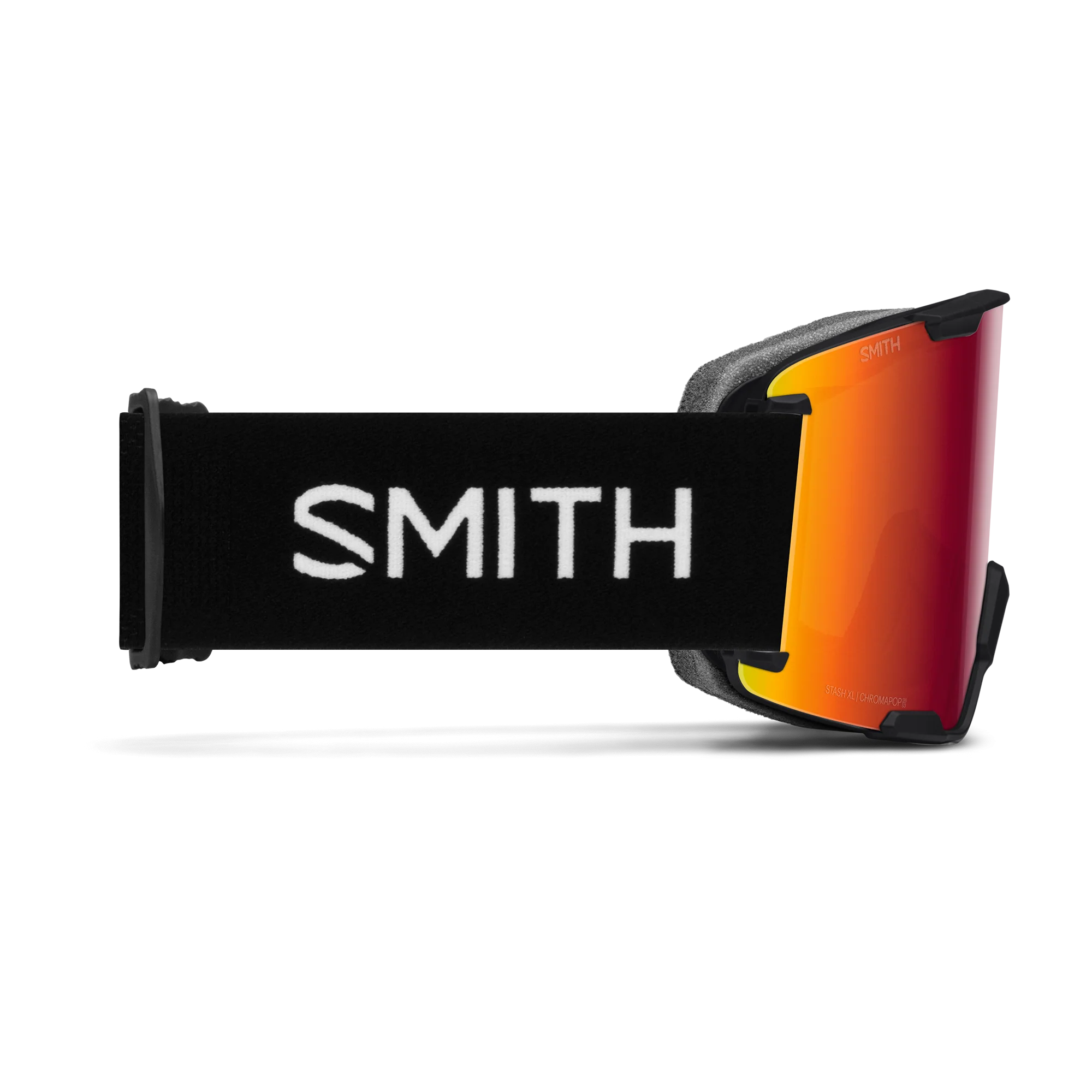 Masque de ski Smith - Stash XL - Noir - ChromaPop Sun Red Mirror 3