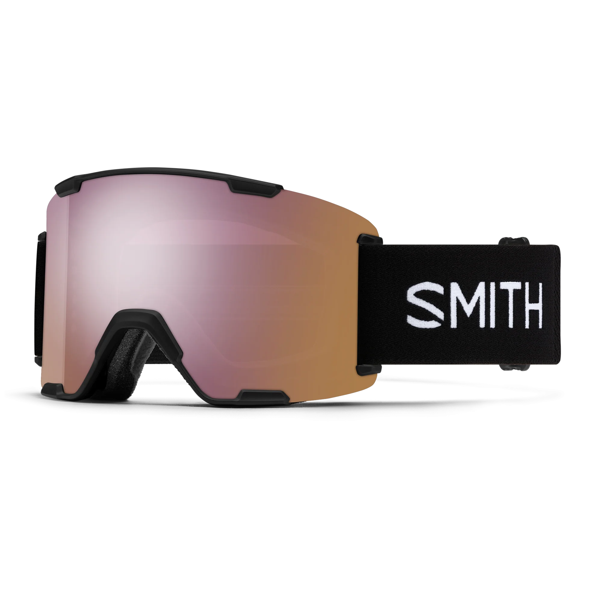 Masque de ski Smith - Stash XL - Noir - ChromaPop Everyday Rose Gold Mirror