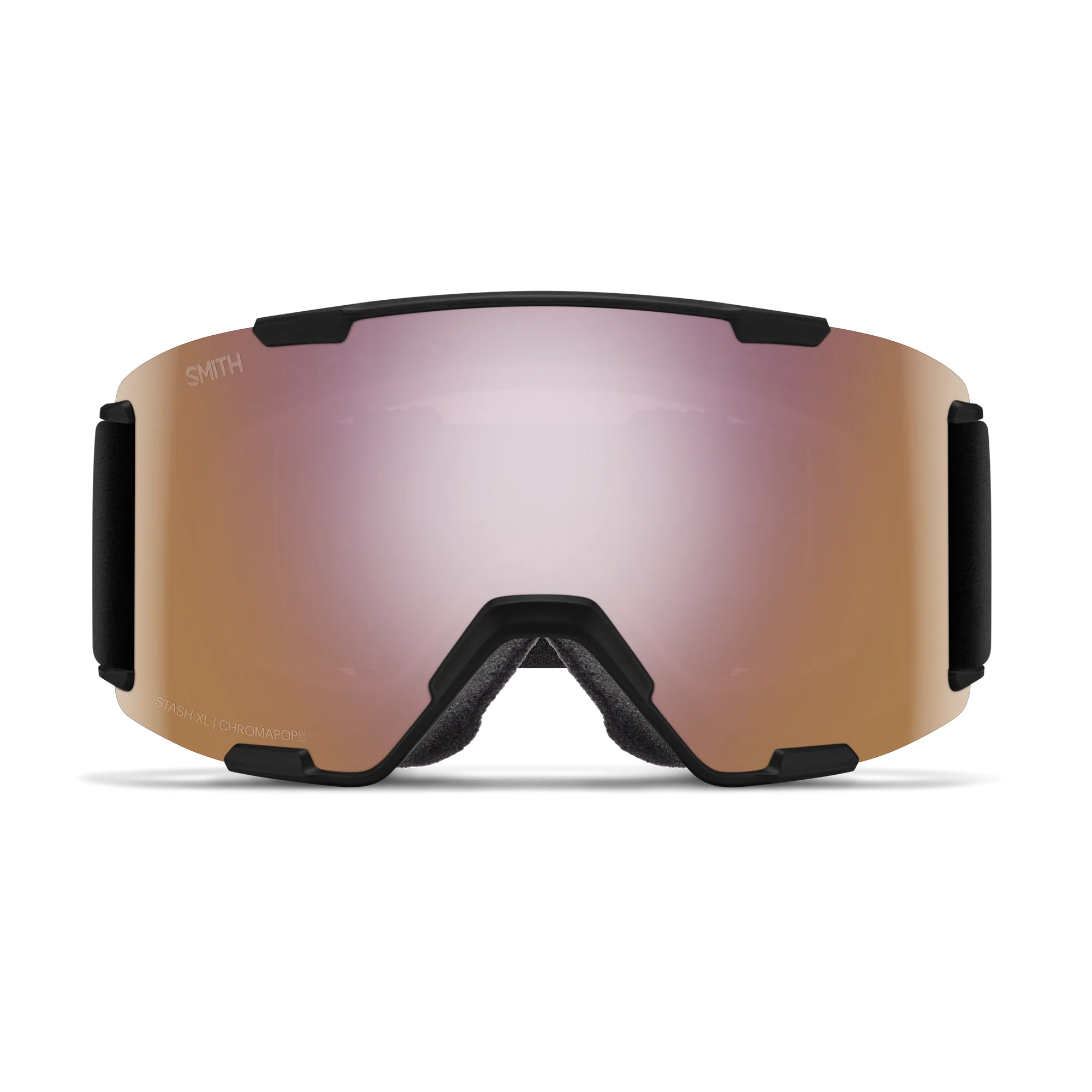 Masque de ski Smith - Stash XL - Noir - ChromaPop Everyday Rose Gold Mirror 2