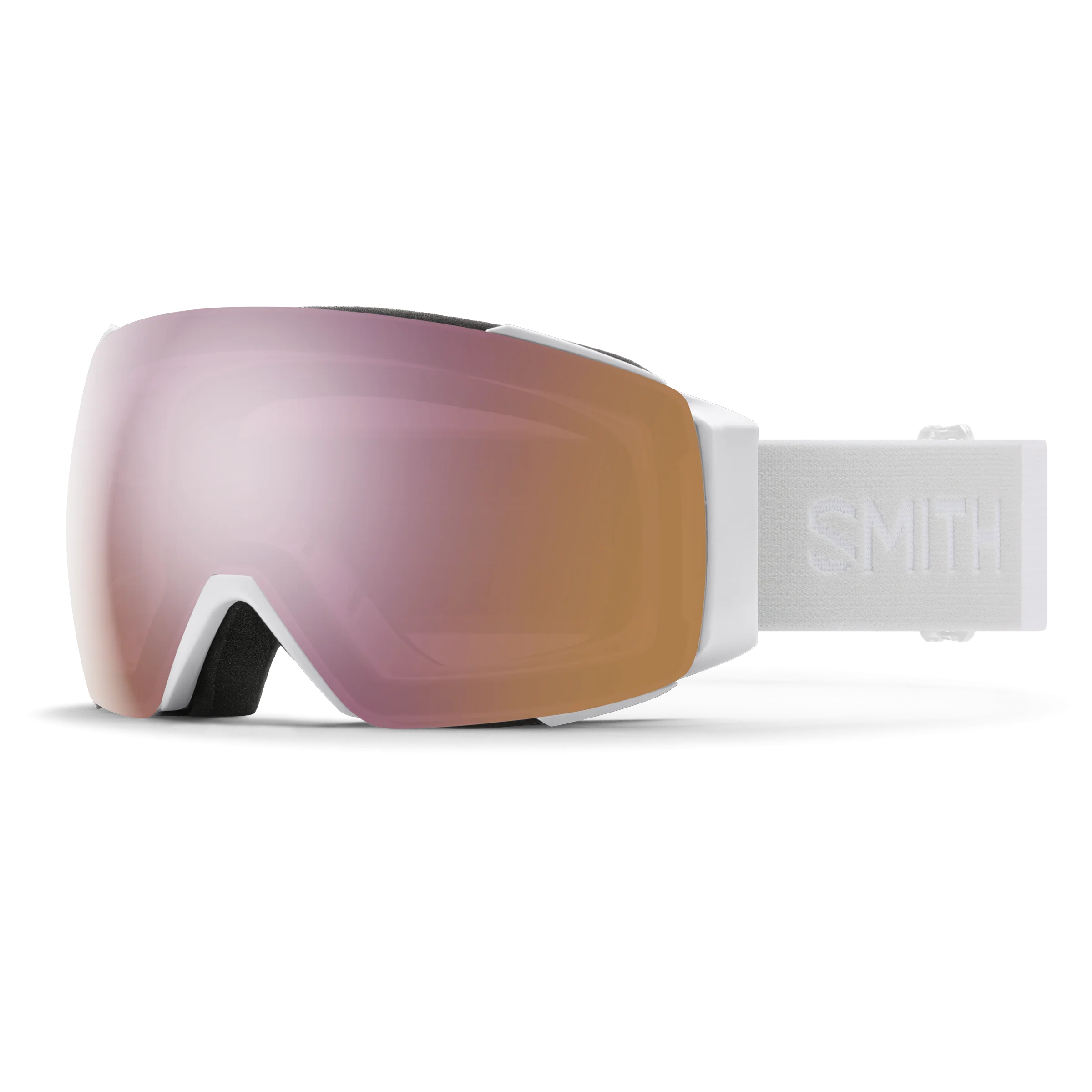 Masque de ski Smith - I/O MAG - Blanc Vapor - ChromaPop Everyday Rose Gold Mirror
