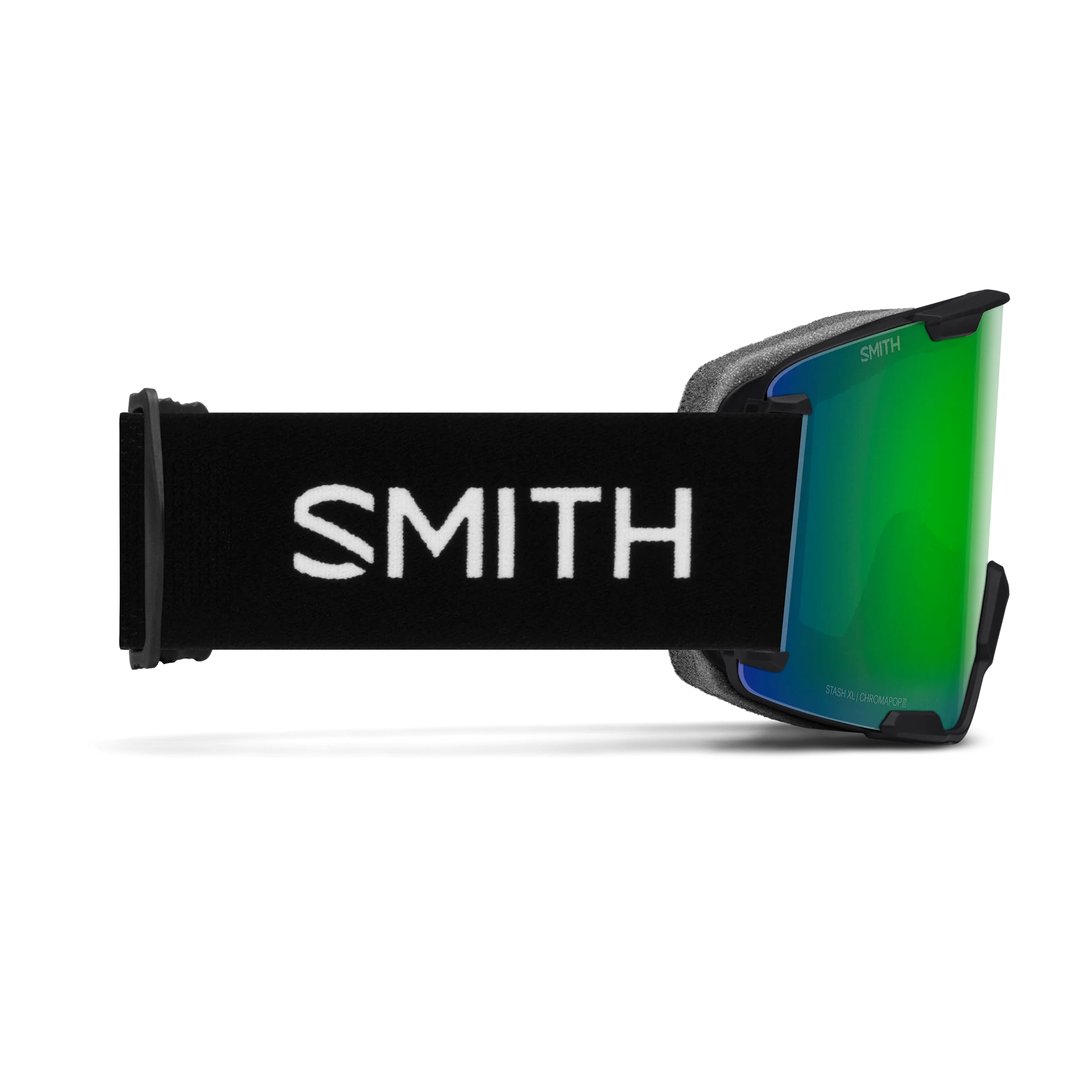Masque de ski Smith - Stash XL - Noir - ChromaPop Sun Green Mirror 3