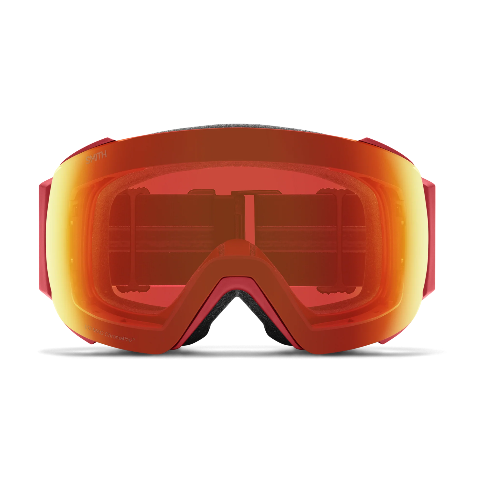 Masque de ski Smith - I/O MAG - Patrol - ChromaPop Everyday Red Mirror
