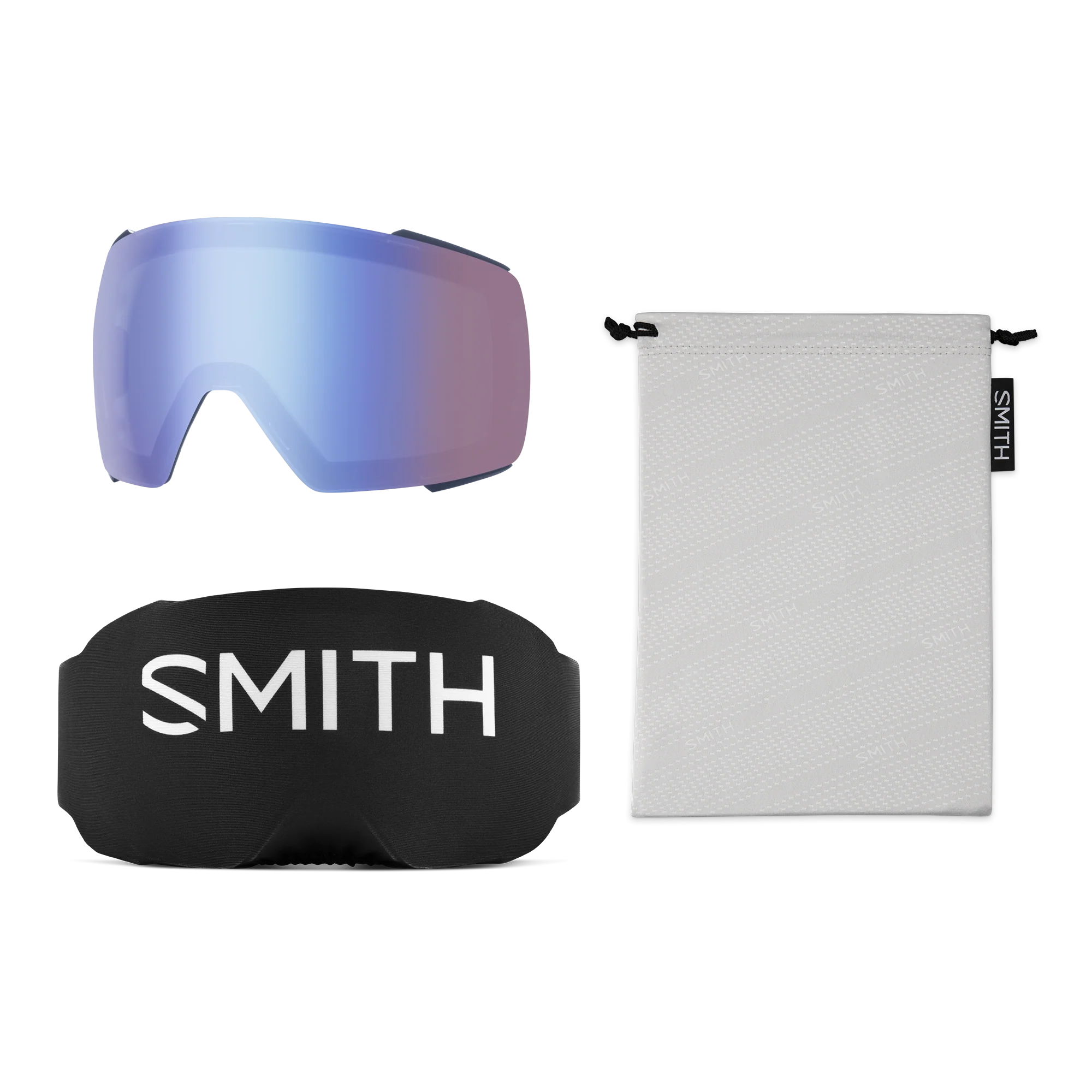 Masque de ski Smith - I/O MAG - Bleu Marine Royal - ChromaPop Everyday Blue Mirror