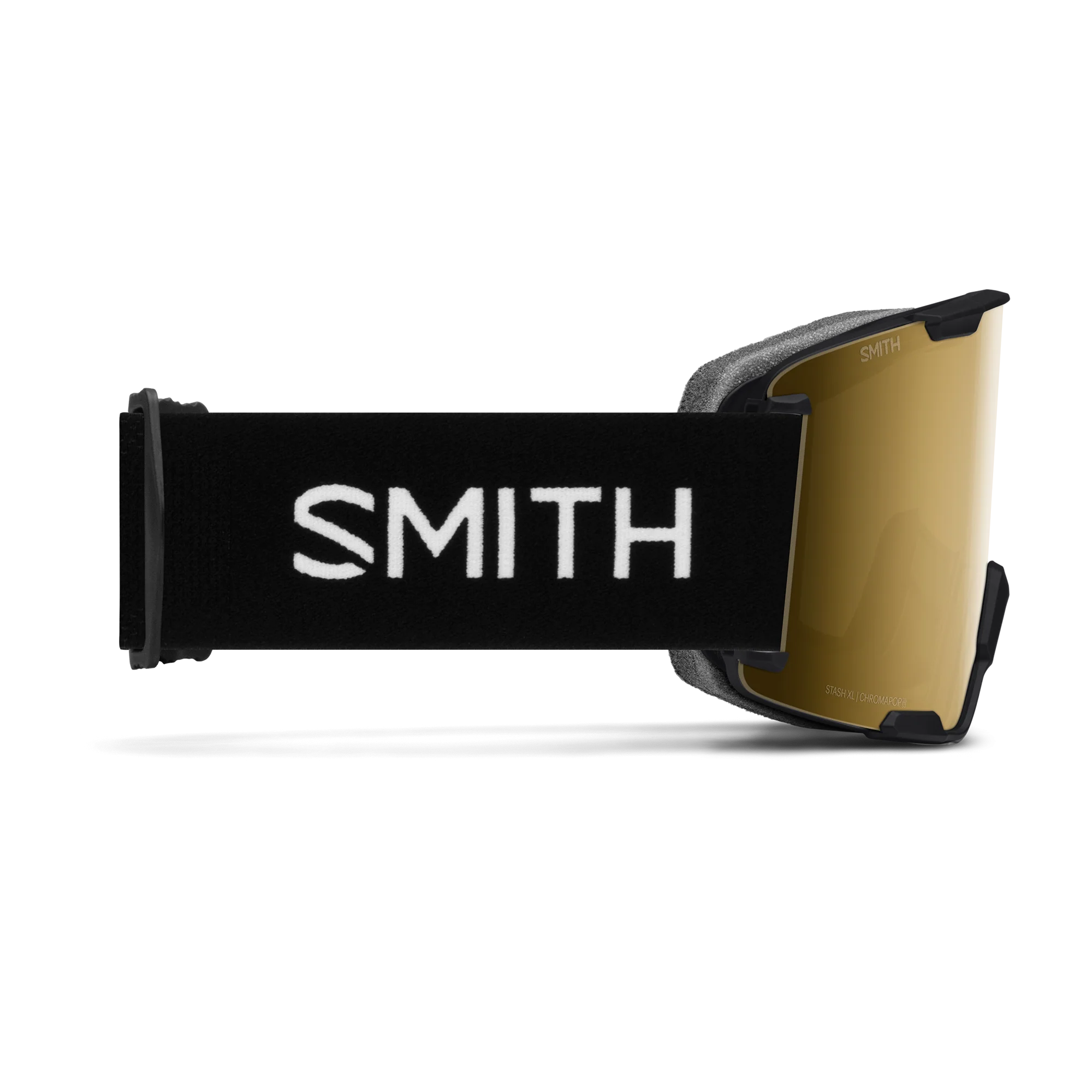 Masque de ski Smith - Stash XL - Noir - ChromaPop Sun Black Gold Mirror 3