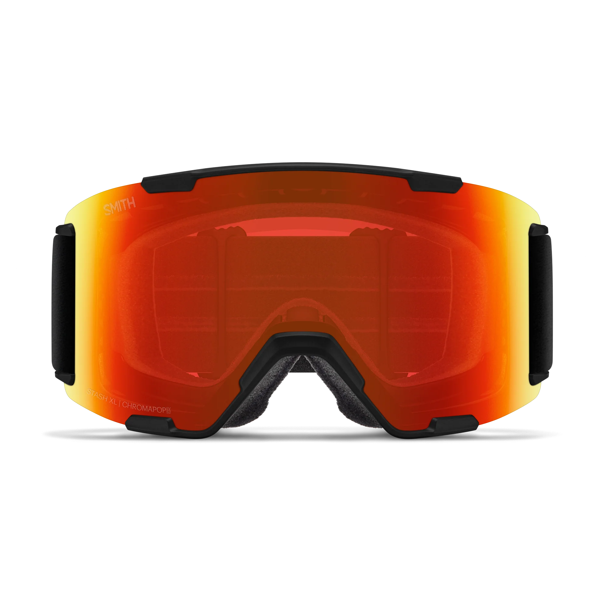 Masque de ski Smith - Stash XL - Noir - ChromaPop Everyday Red Mirror 2