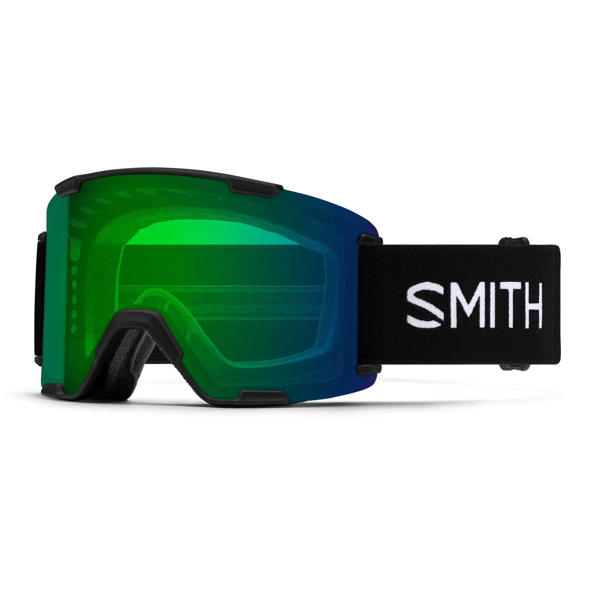 Masque de ski Smith - Stash XL - Noir - ChromaPop Everyday Green Mirror