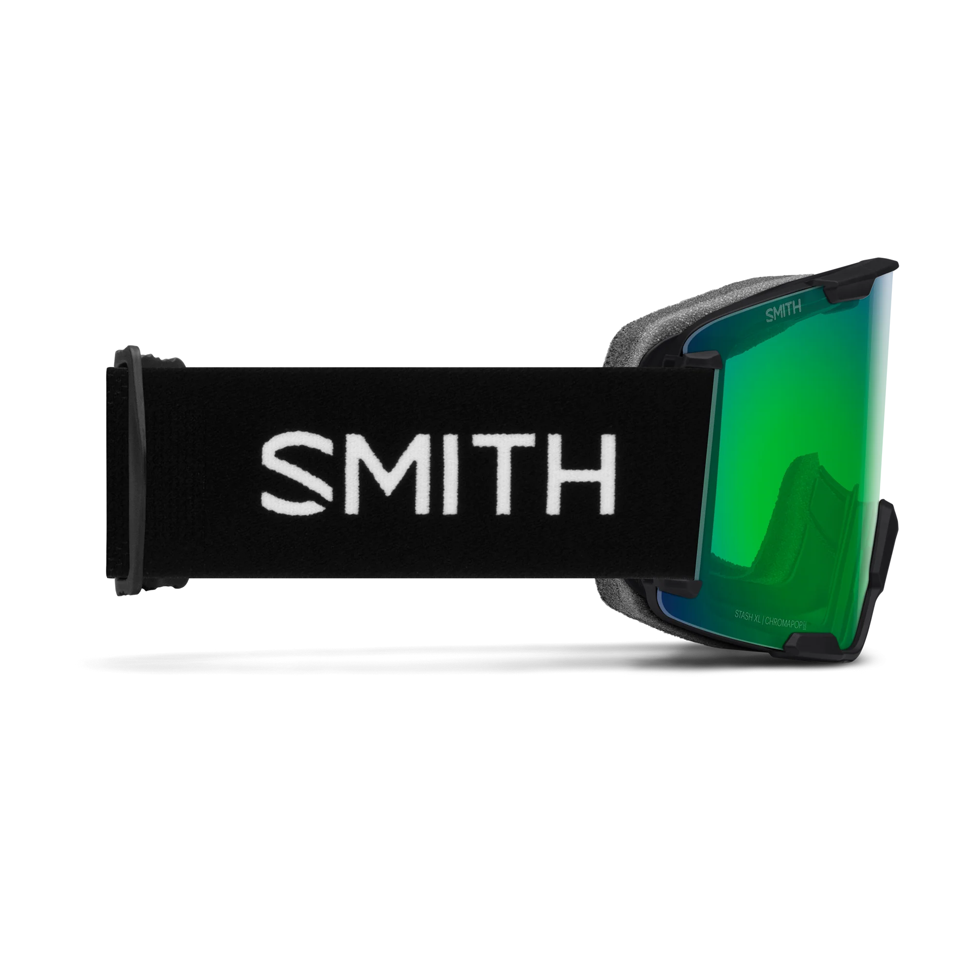 Masque de ski Smith - Stash XL - Noir - ChromaPop Everyday Green Mirror 3