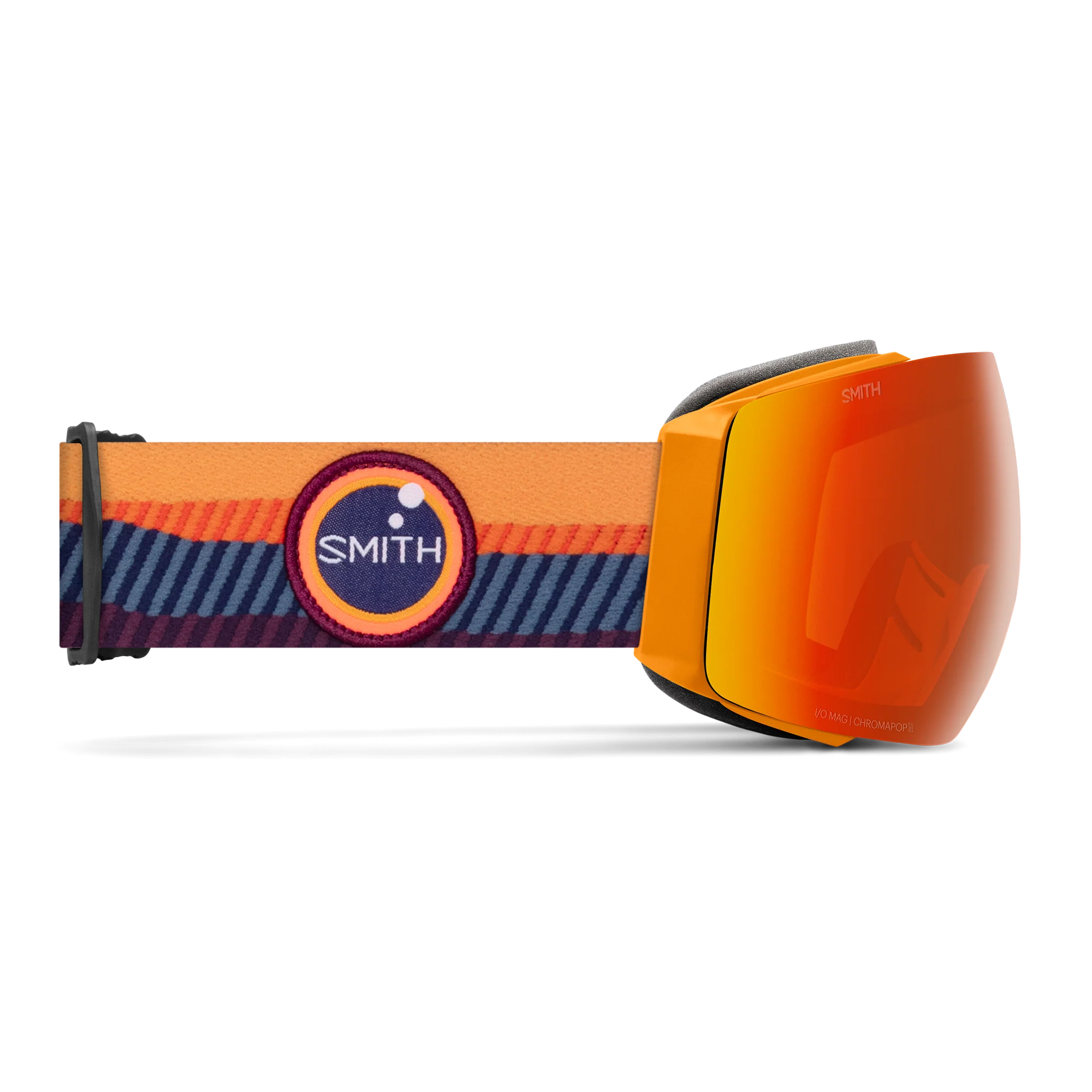 Masque de ski Smith - I/O MAG - Orange Électrique Sunrise - ChromaPop Everyday Red Mirror