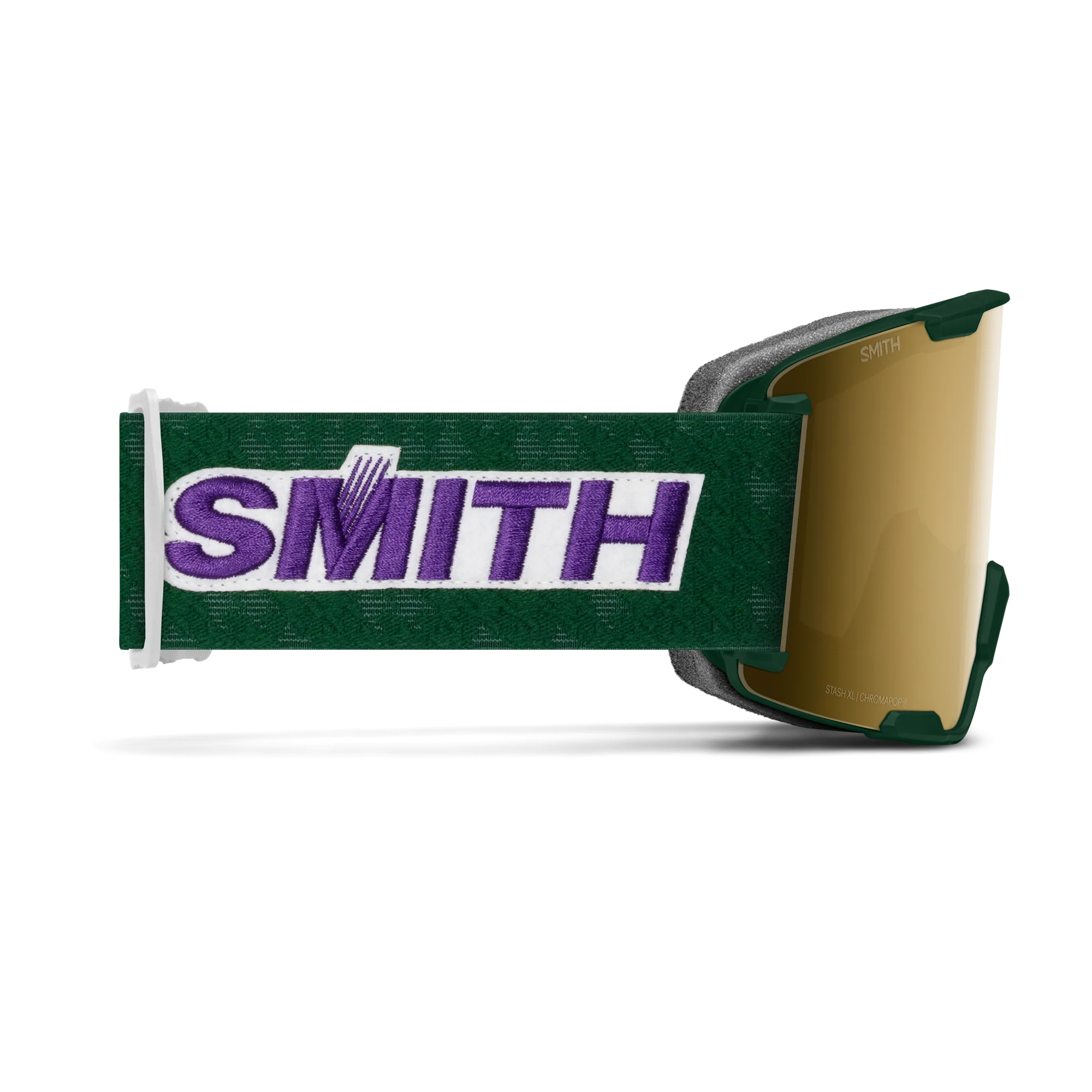 Masque de ski Smith - Stash XL - Vert Evergreen Retro Classic - ChromaPop Sun Black Gold Mirror 3
