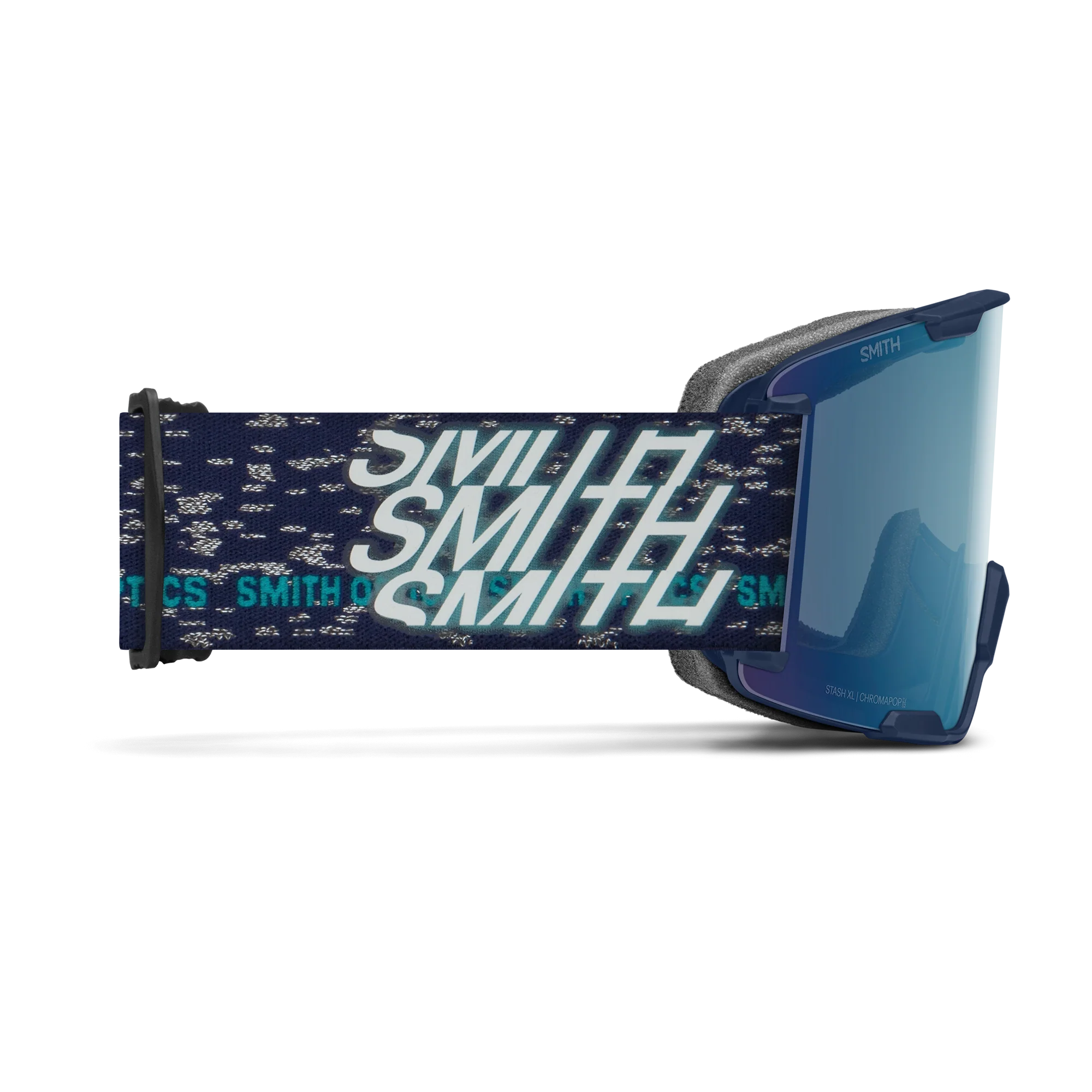 Masque de ski Smith - Stash XL - Bleu nuit Snow - ChromaPop Everyday Blue Mirror 3