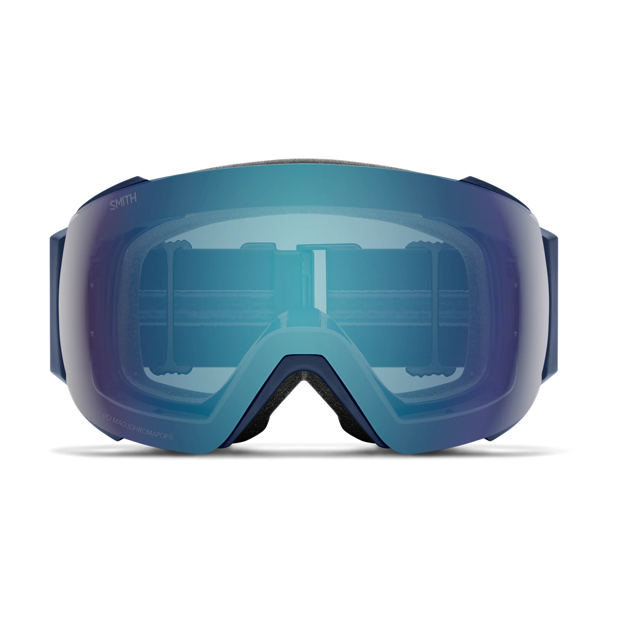 Masque de ski Smith - I/O MAG - Bleu Nuit Geo Alpine - ChromaPop Everyday Blue Mirror