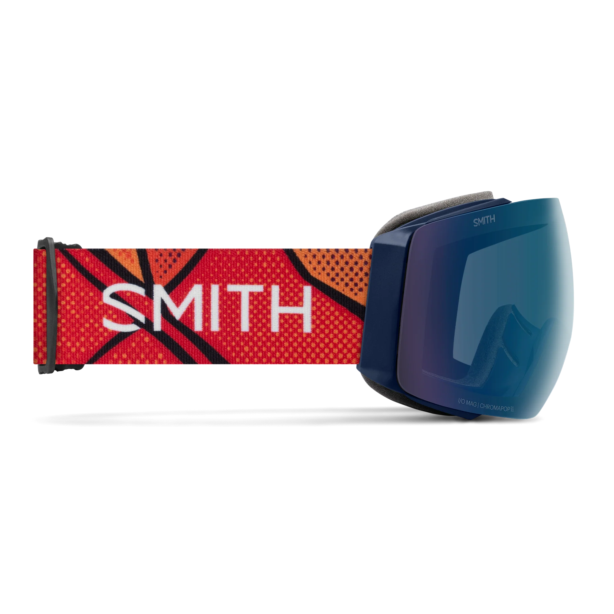 Masque de ski Smith - I/O MAG - Bleu Nuit Geo Alpine - ChromaPop Everyday Blue Mirror