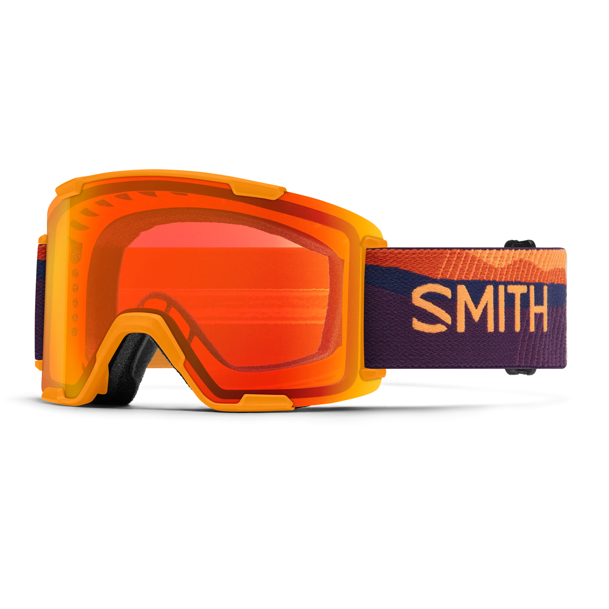 Masque de ski Smith - Stash XL - Orange électrique Sunrise - ChromaPop Everyday Red Mirror