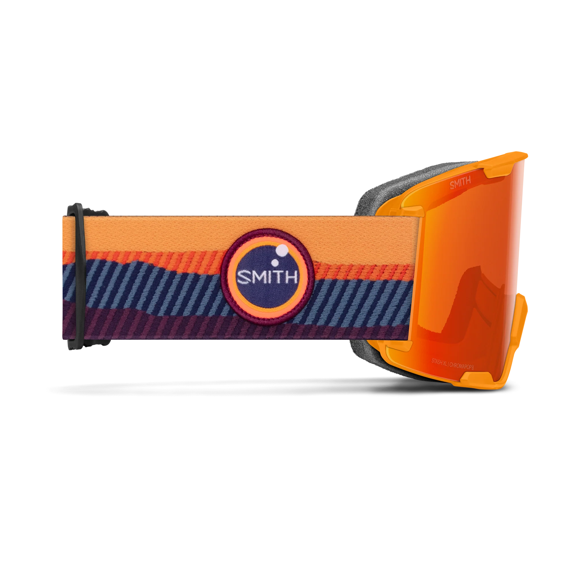 Masque de ski Smith - Stash XL - Orange électrique Sunrise - ChromaPop Everyday Red Mirror 3