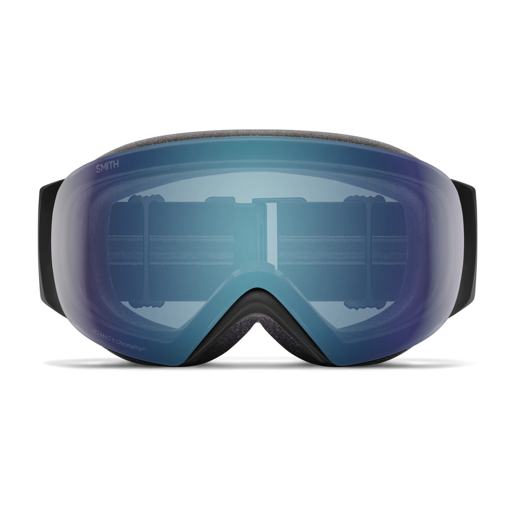 Masque de ski Smith - I/O MAG S - Noir - ChromaPop Everyday Blue Mirror