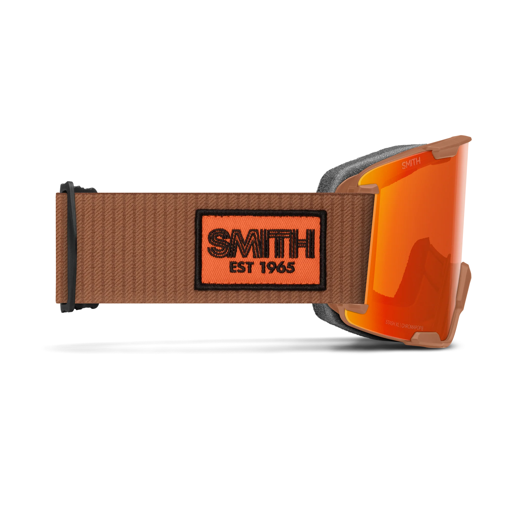 Masque de ski Smith - Stash XL - Camel Warm Steel - ChromaPop Everyday Red Mirror 3