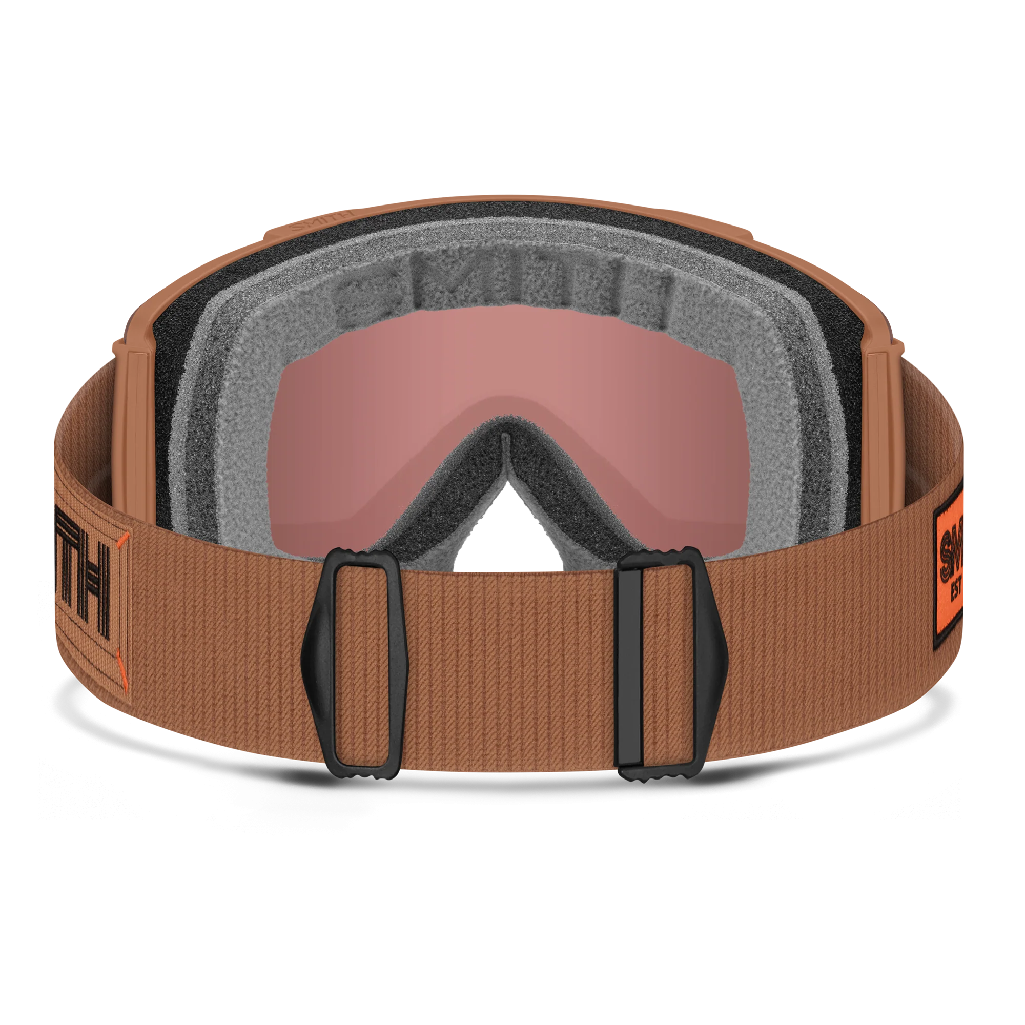 Masque de ski Smith - Stash XL - Camel Warm Steel - ChromaPop Everyday Red Mirror 4