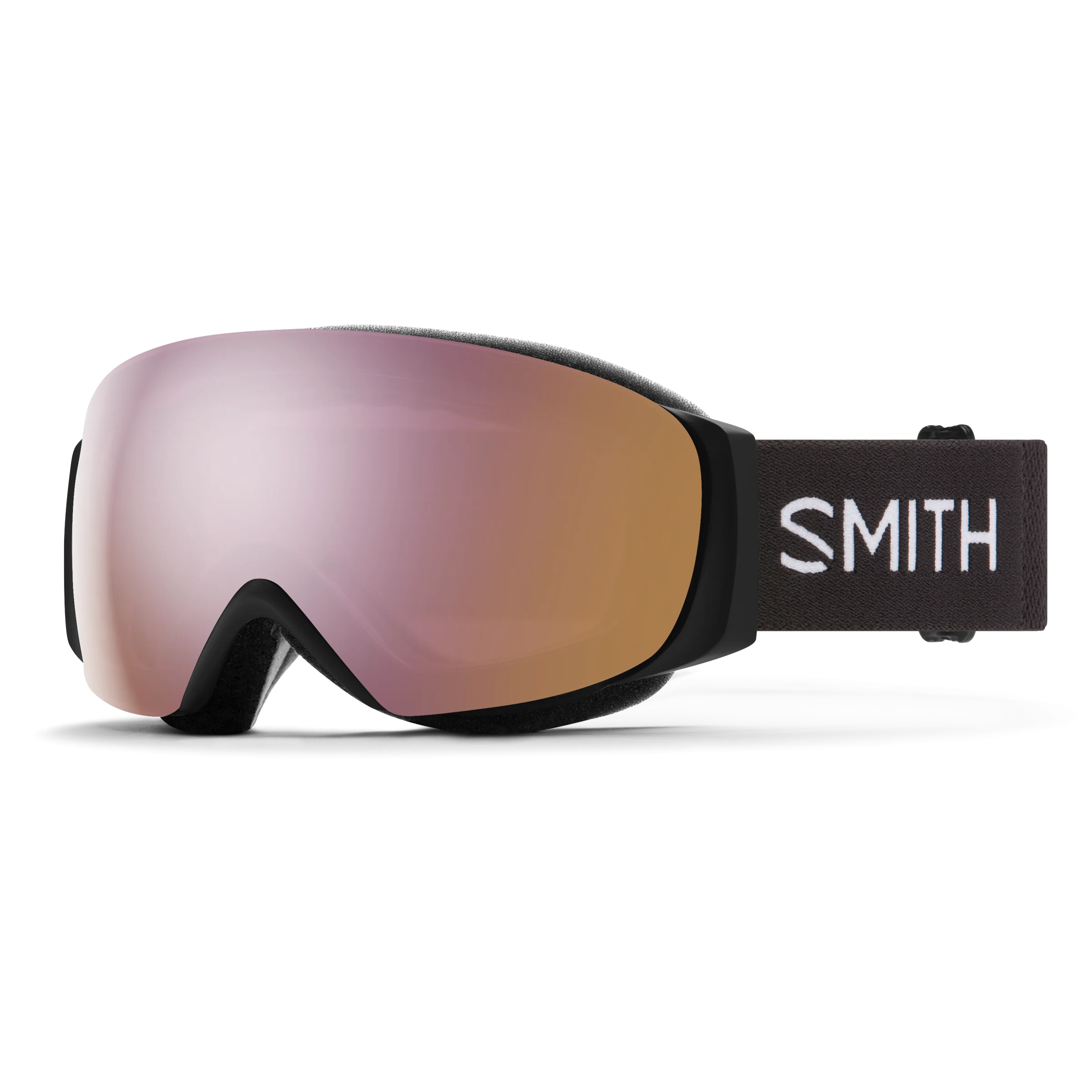 Masque de ski Smith - I/O MAG S - Noir - ChromaPop Everyday Rose Gold Mirror