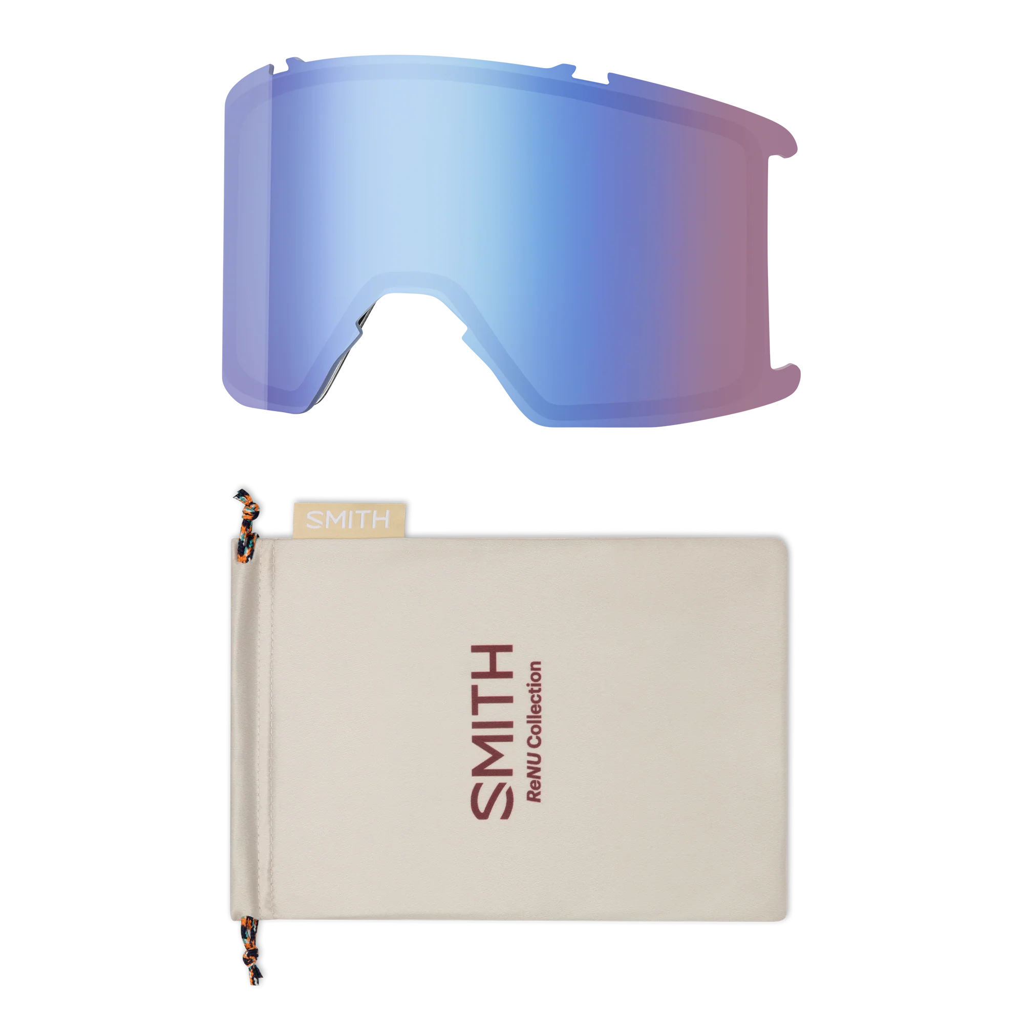 Masque de ski Smith - Stash XL - Raw Renu non teinté - ChromaPop Everyday Blue Mirror 5