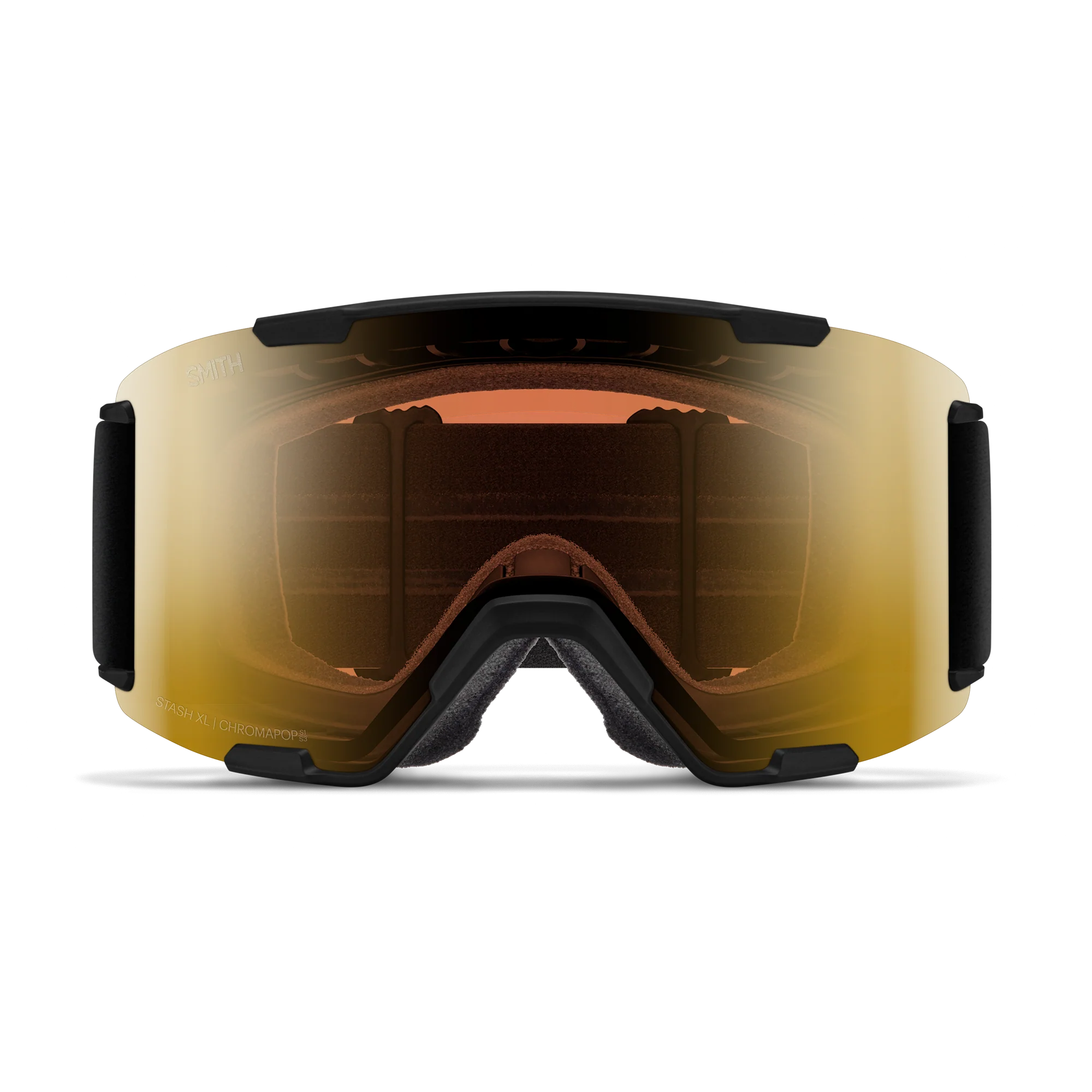 Masque de ski Smith - Stash XL - Noir - ChromaPop Pro Photochromic Gold Mirror 2