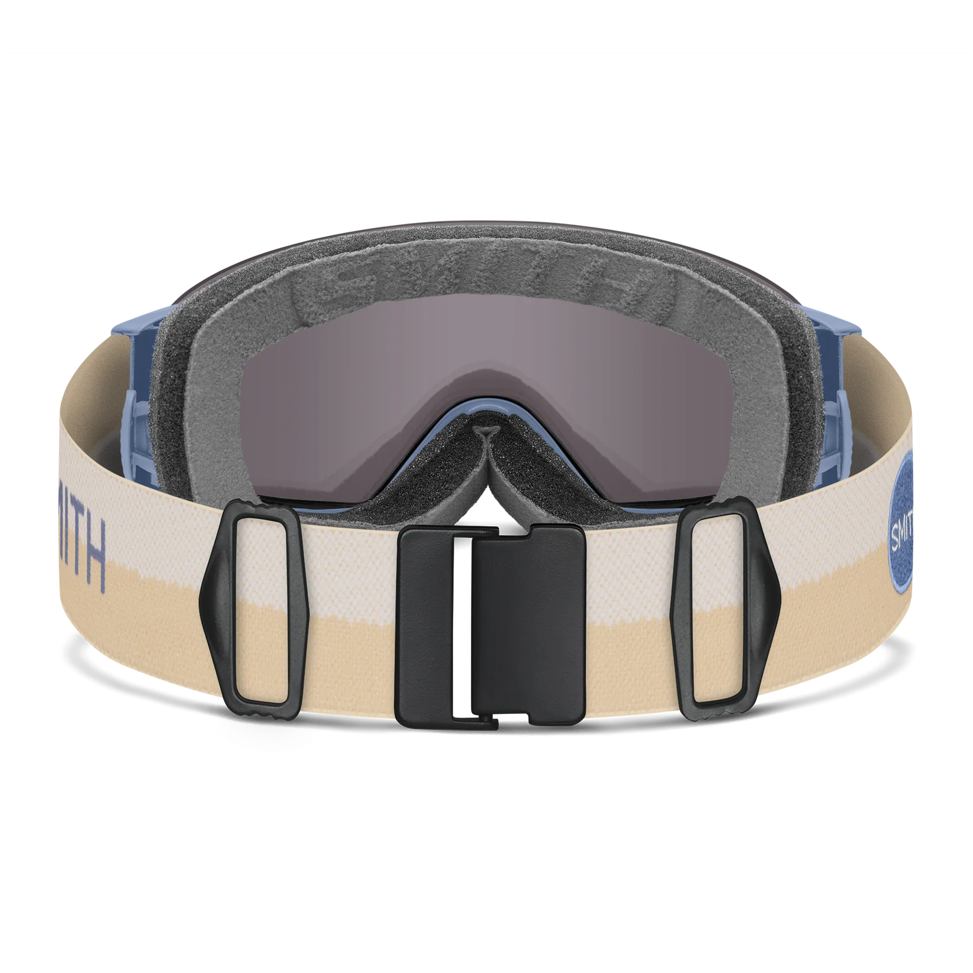 Masque de ski Smith - I/O MAG S - Bleu Acier Split - ChromaPop Sun Black Gold Mirror