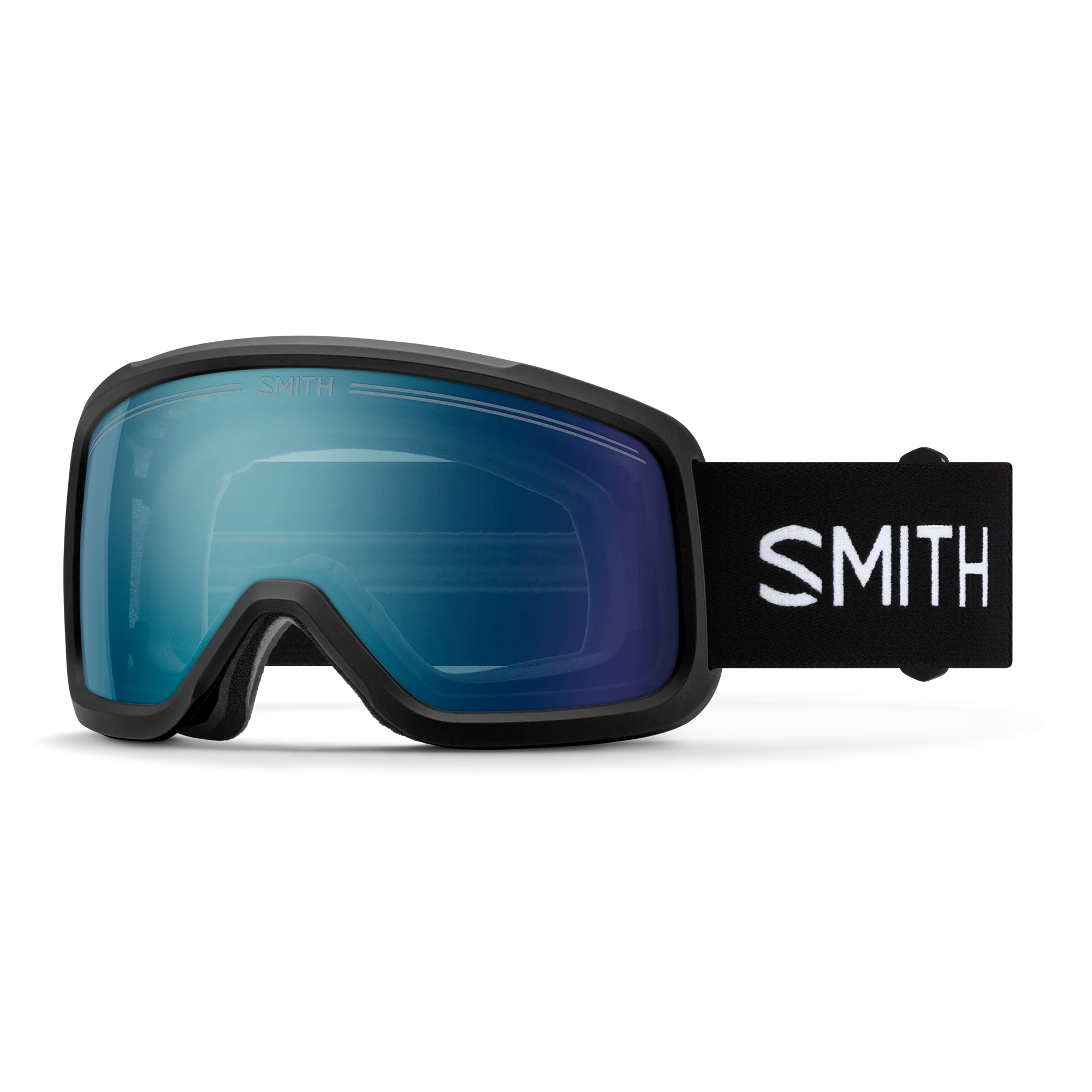 Masque de ski Smith - Shakedown - Noir - ChromaPop Everyday Blue Mirror