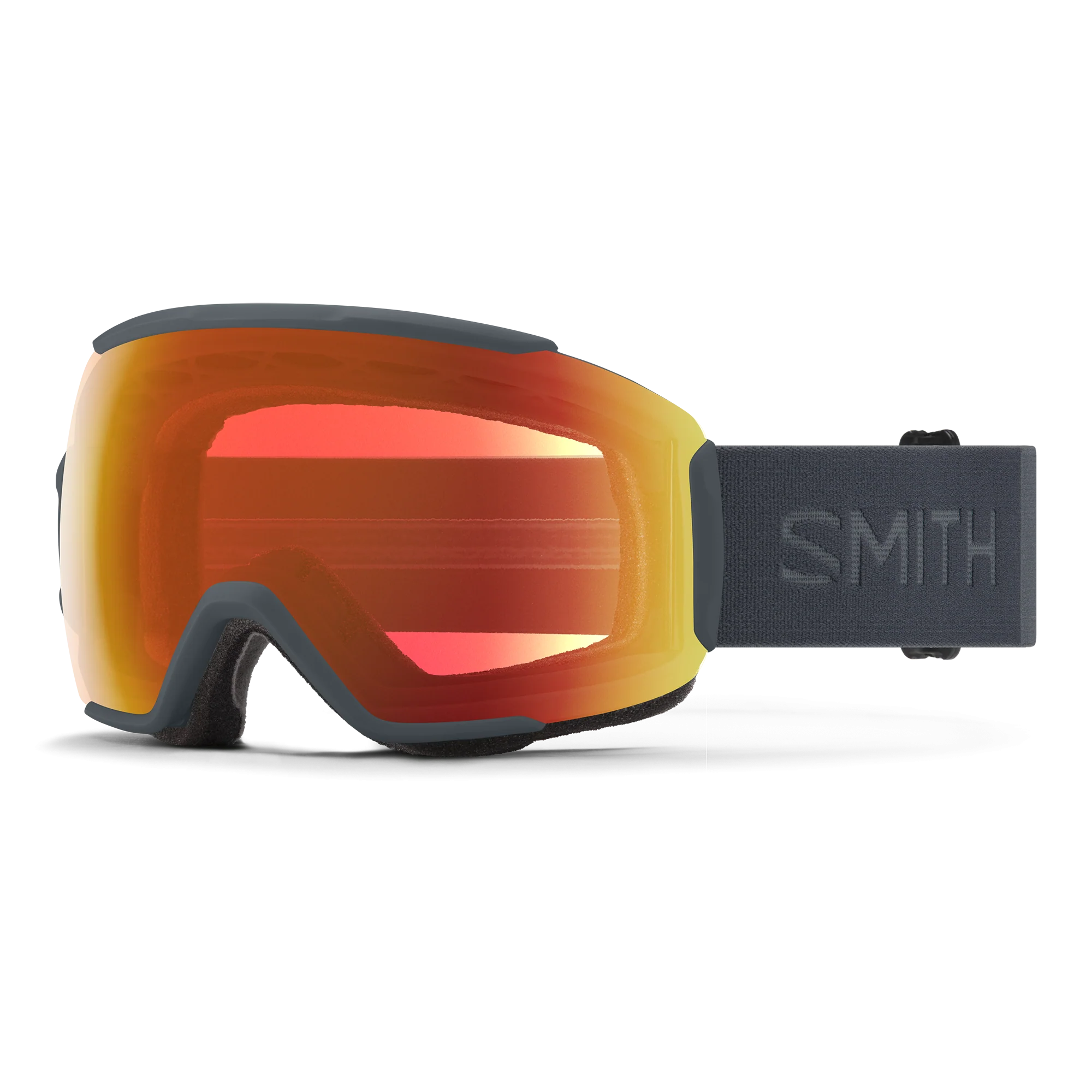 Masque de ski Smith - Sequence OTG - Ardoise - ChromaPop Everyday Red Mirror