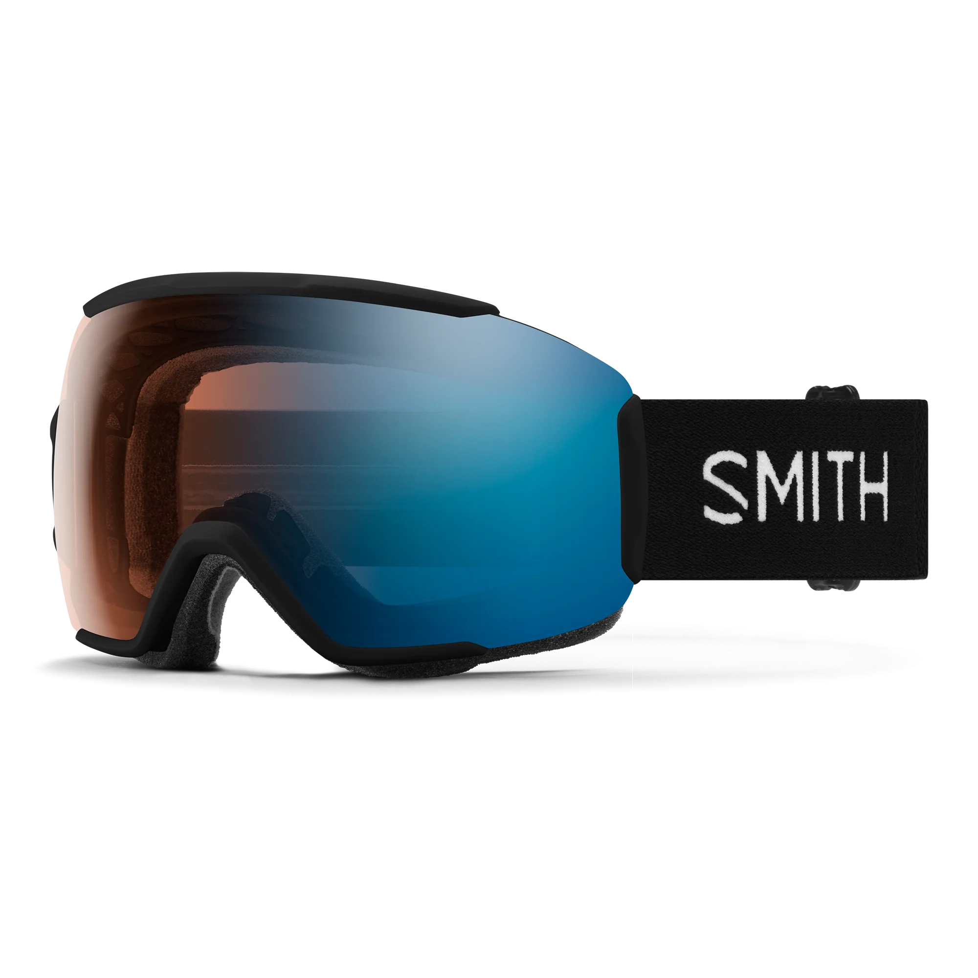 Masque de ski Smith - Sequence OTG - Noir - ChromaPop Pro Photochromic Blue Mirror