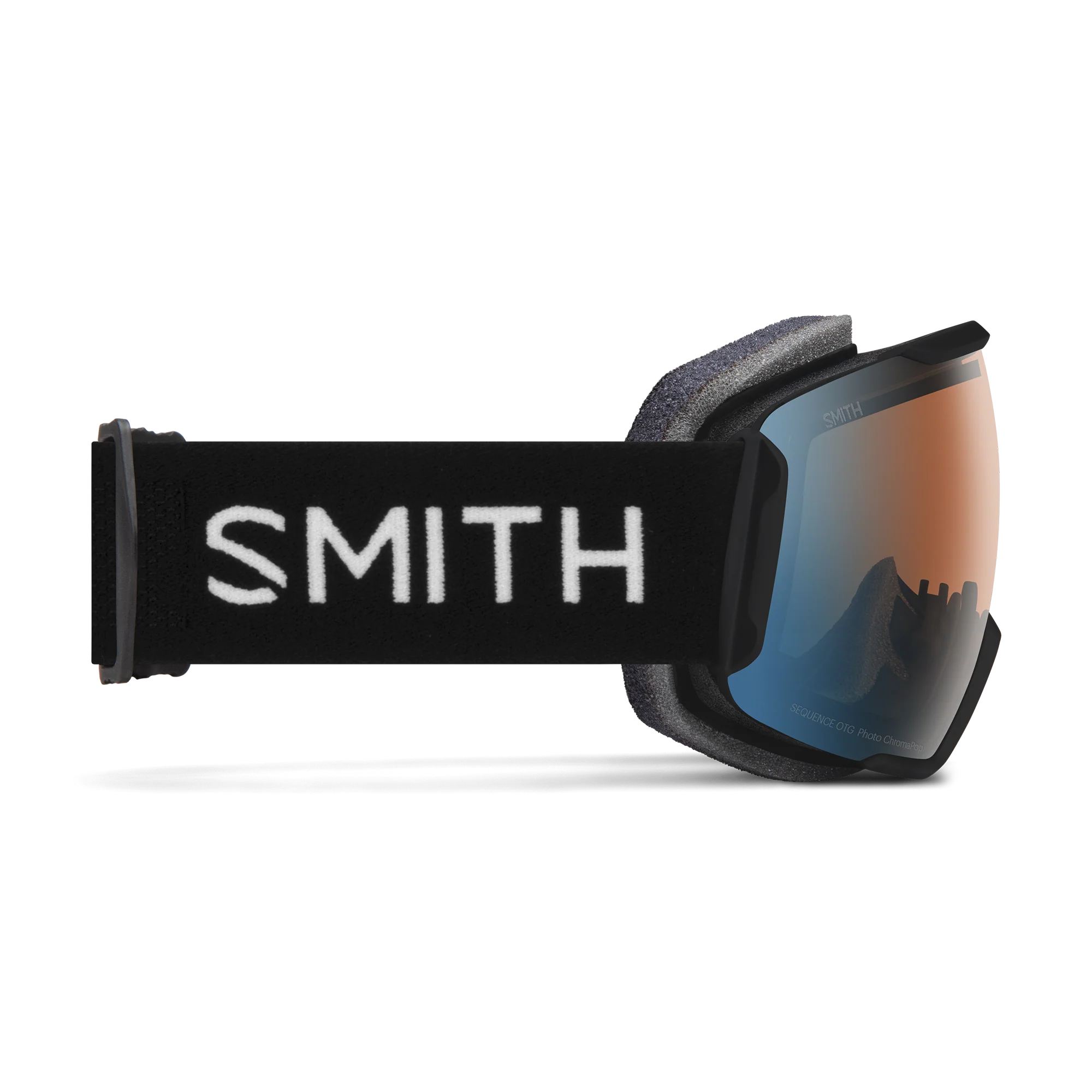 Masque de ski Smith - Sequence OTG - Noir - ChromaPop Pro Photochromic Blue Mirror