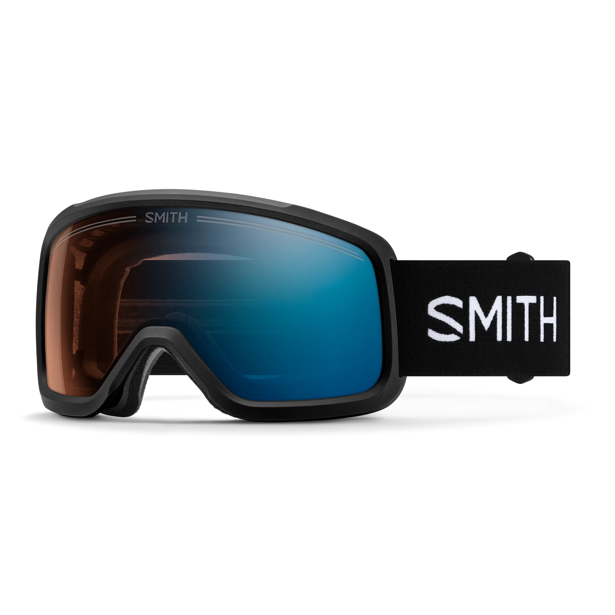 Masque de ski Smith - Shakedown - Noir - ChromaPop Pro Photochromic Blue Mirror