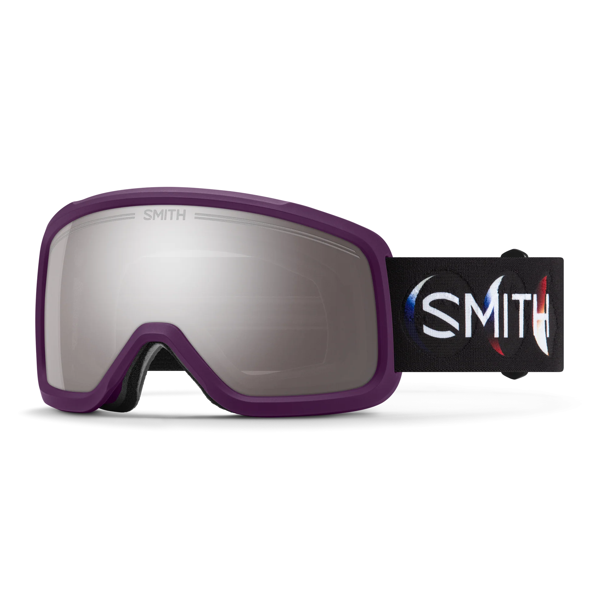 Masque de ski Smith - Shakedown - Cerise laquée Phases - ChromaPop Sun Platinum Mirror