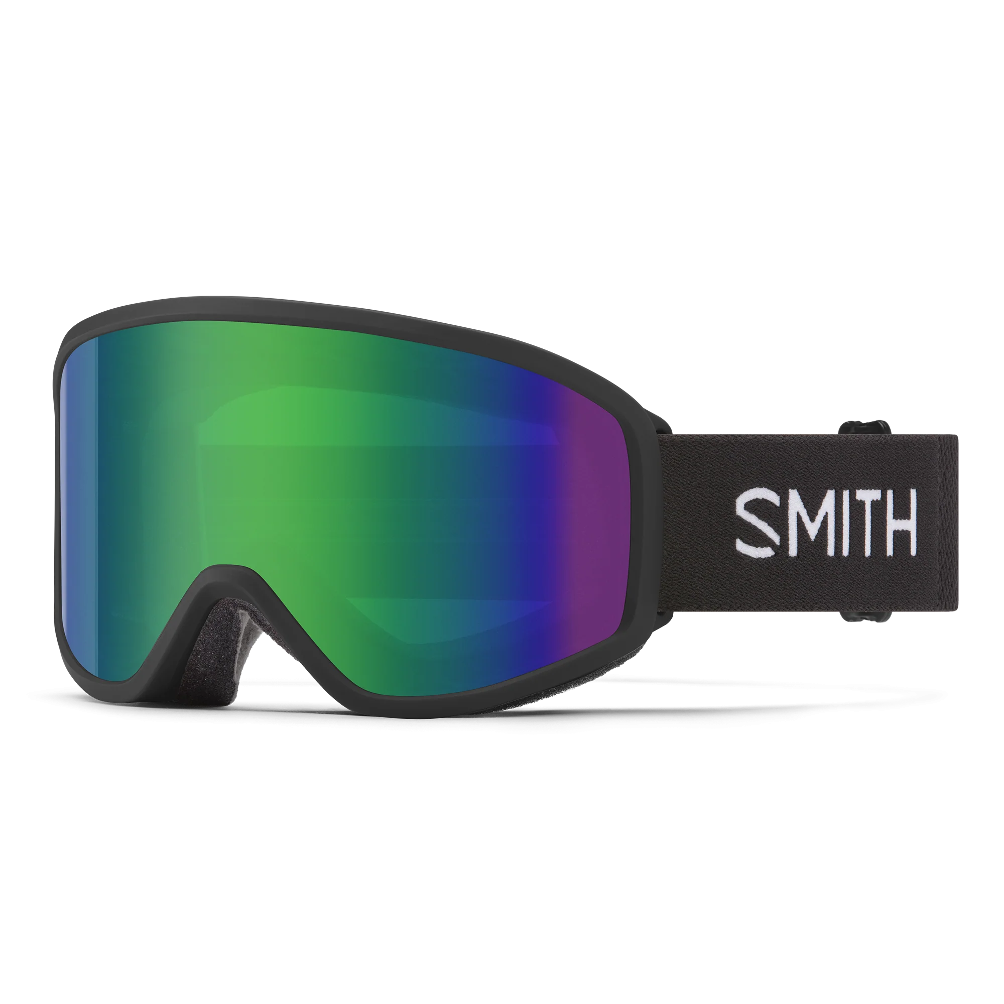 Masque de ski Smith - Reason OTG - Noir - Green Sol-X Mirror Antifog