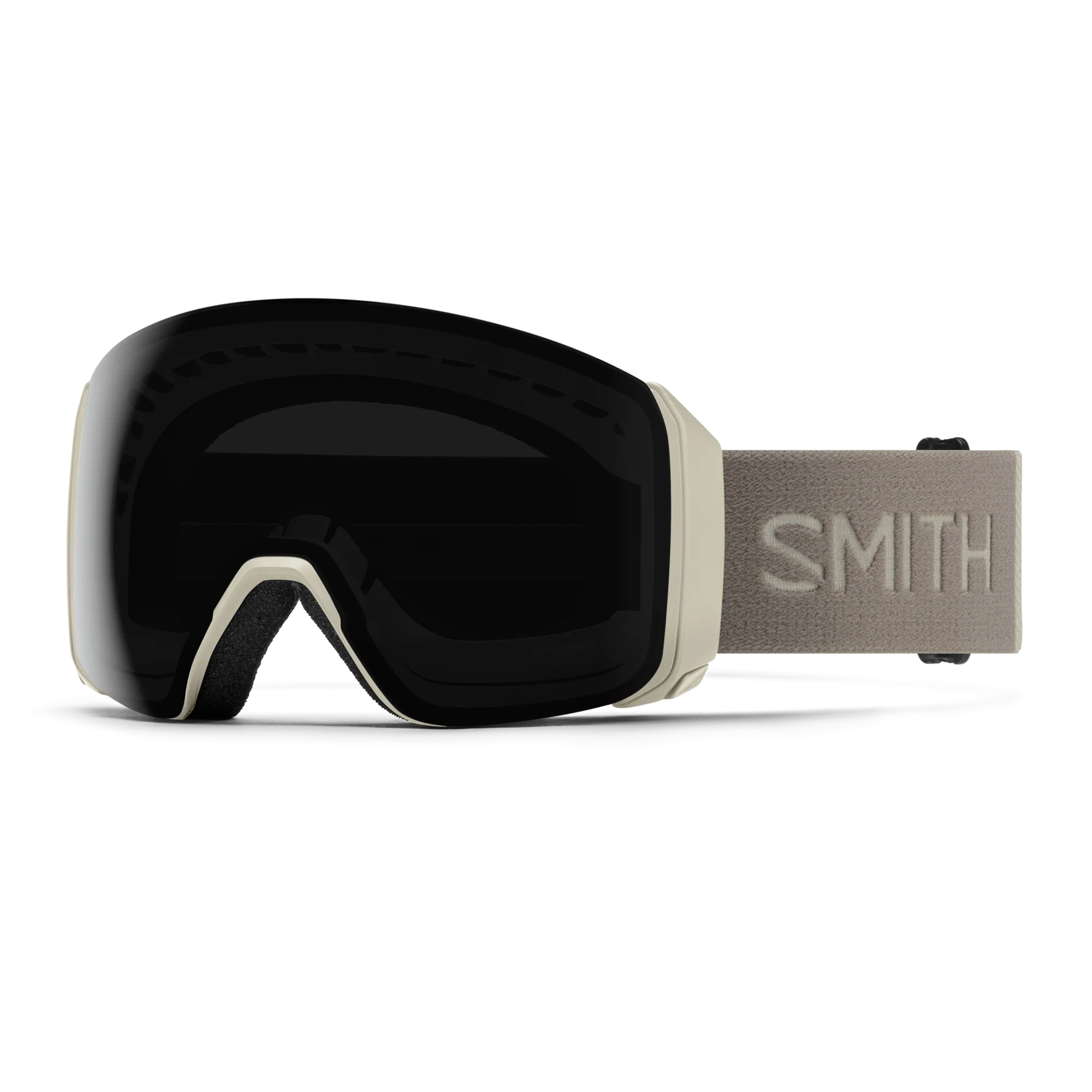 Masque de ski Smith - 4D MAG XL - Craie - ChromaPop Sun Black