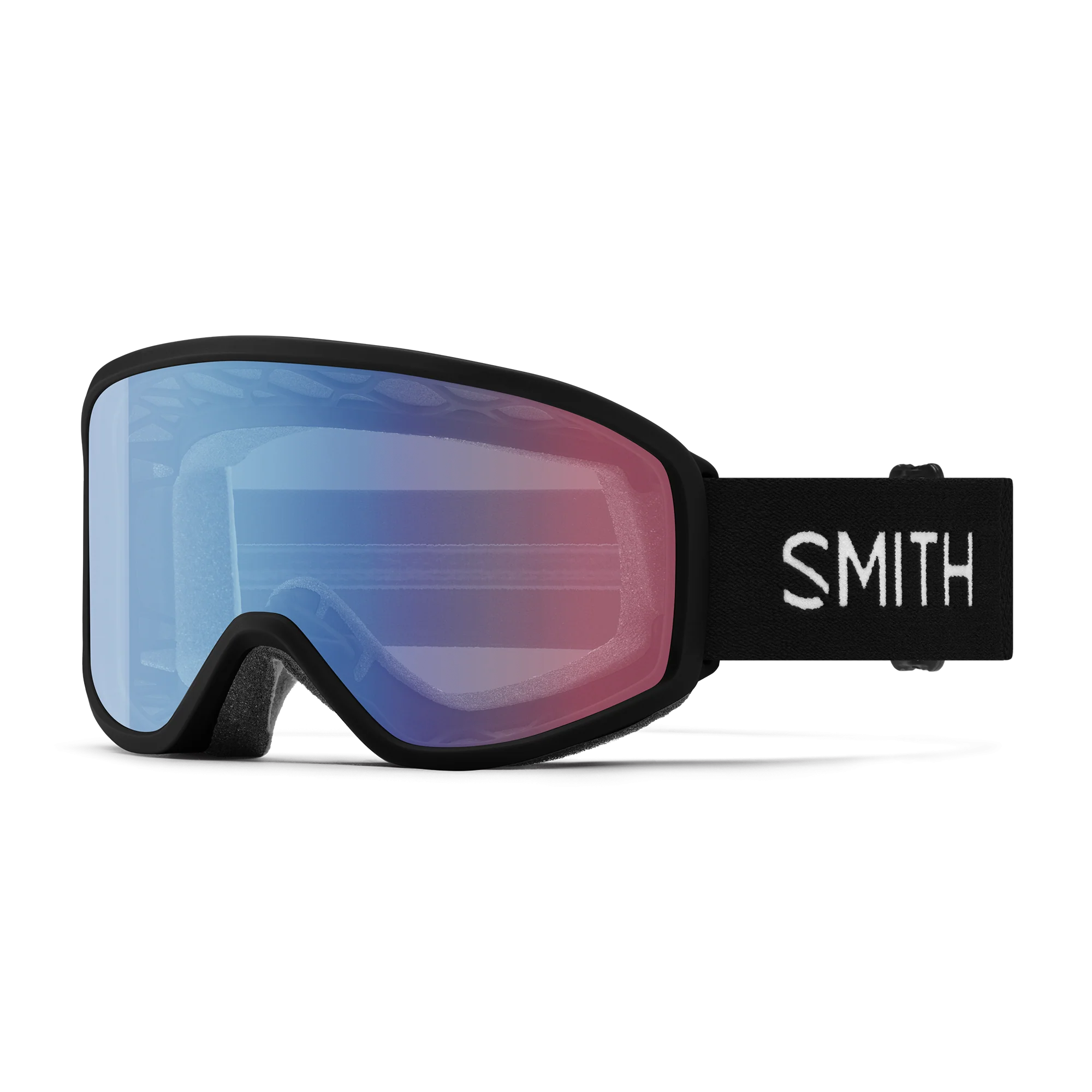 Masque de ski Smith - Reason OTG - Noir - Blue Sensor Mirror Antifog