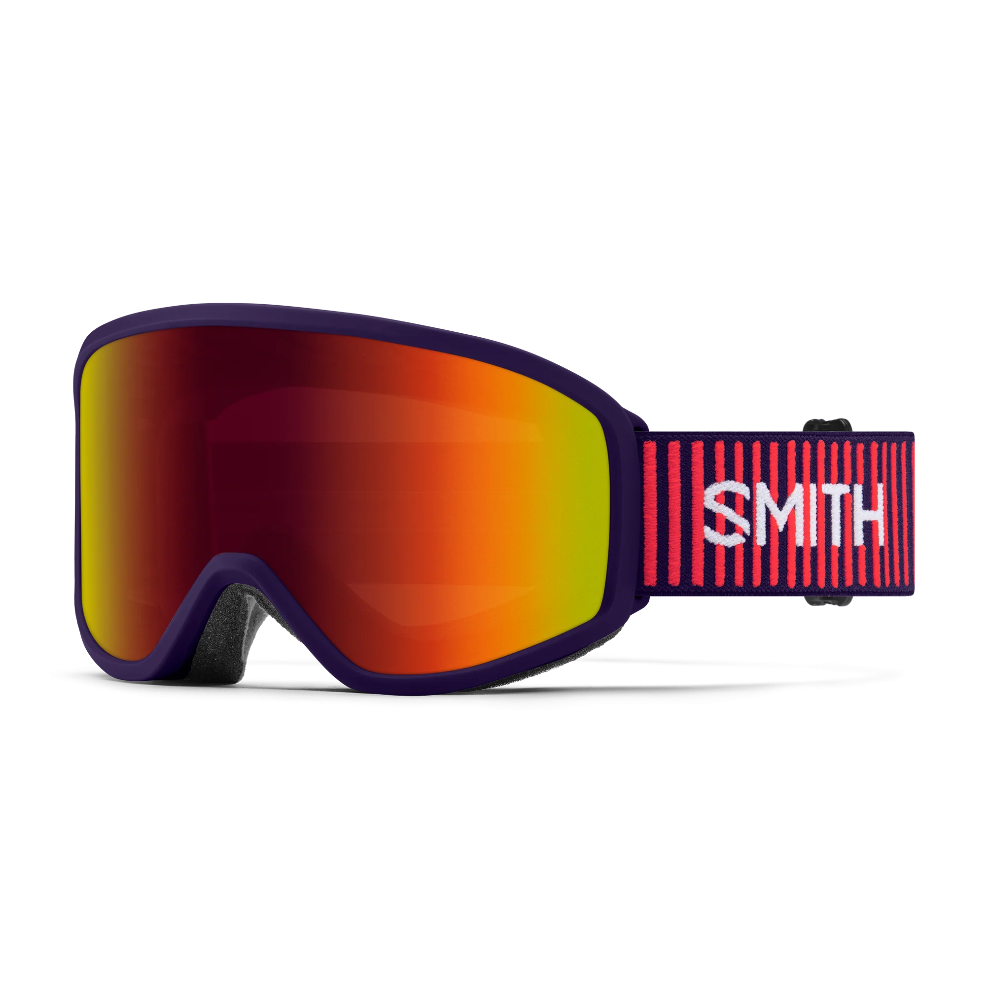Masque de ski Smith - Reason OTG - Prune Dégradé - Red Sol-X Mirror Antifog