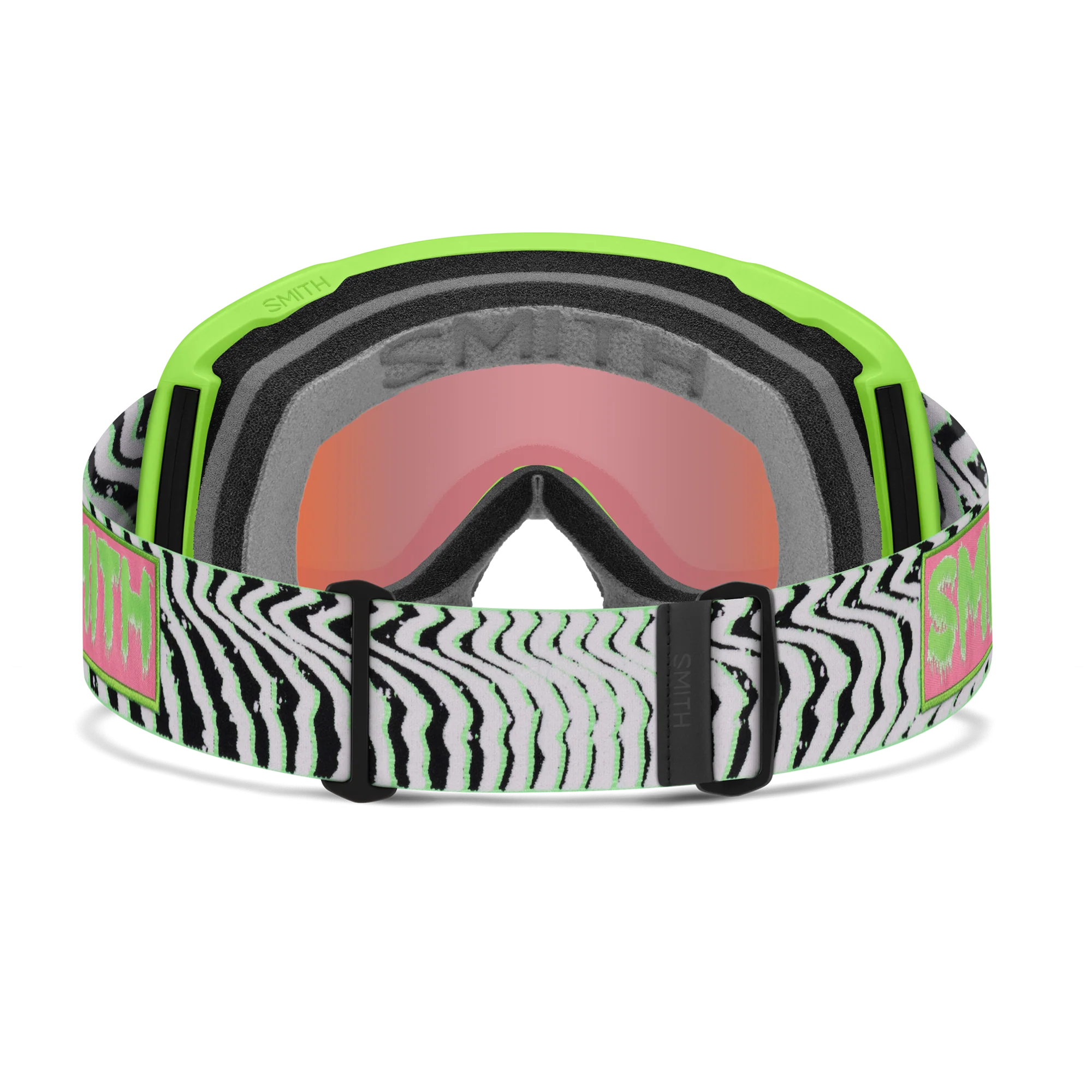 Masque de ski Smith - Shakedown - Slime Static Shag - ChromaPop Everyday Green Mirror 4