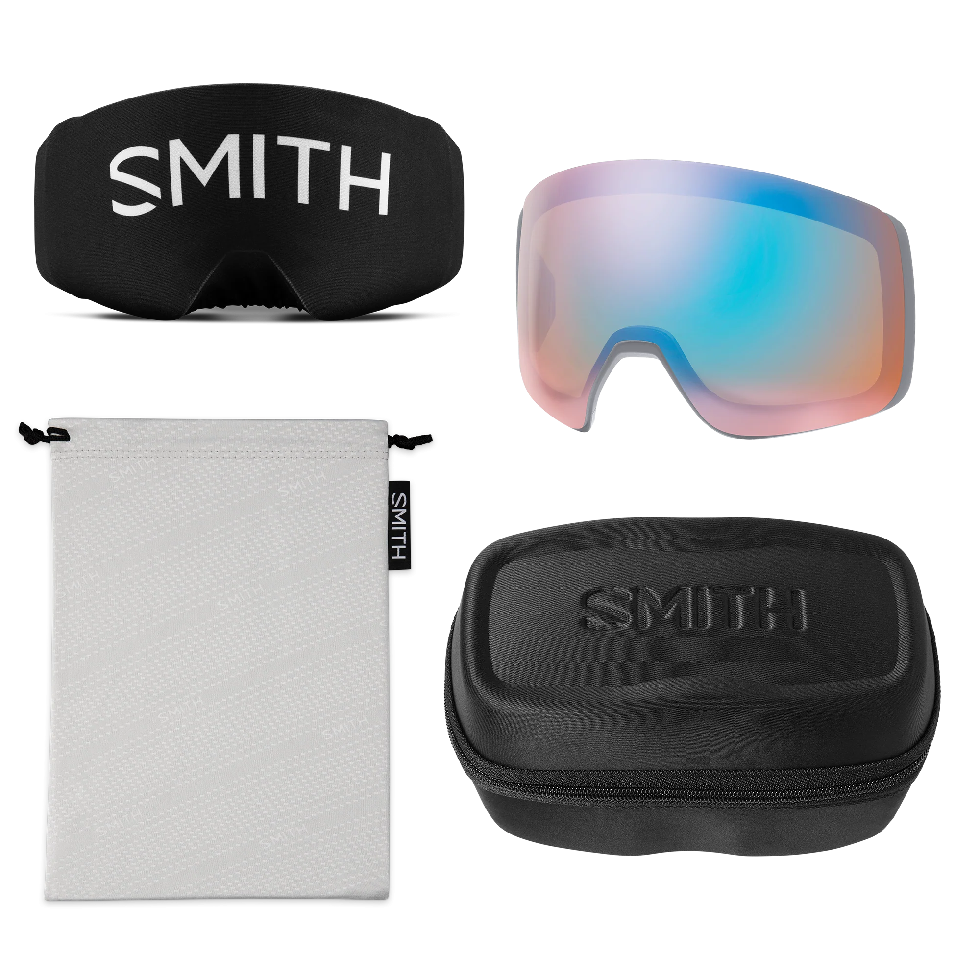 Masque de ski Smith - 4D MAG XL - Gris Cirrus - ChromaPop Sun Platinum Mirror 5