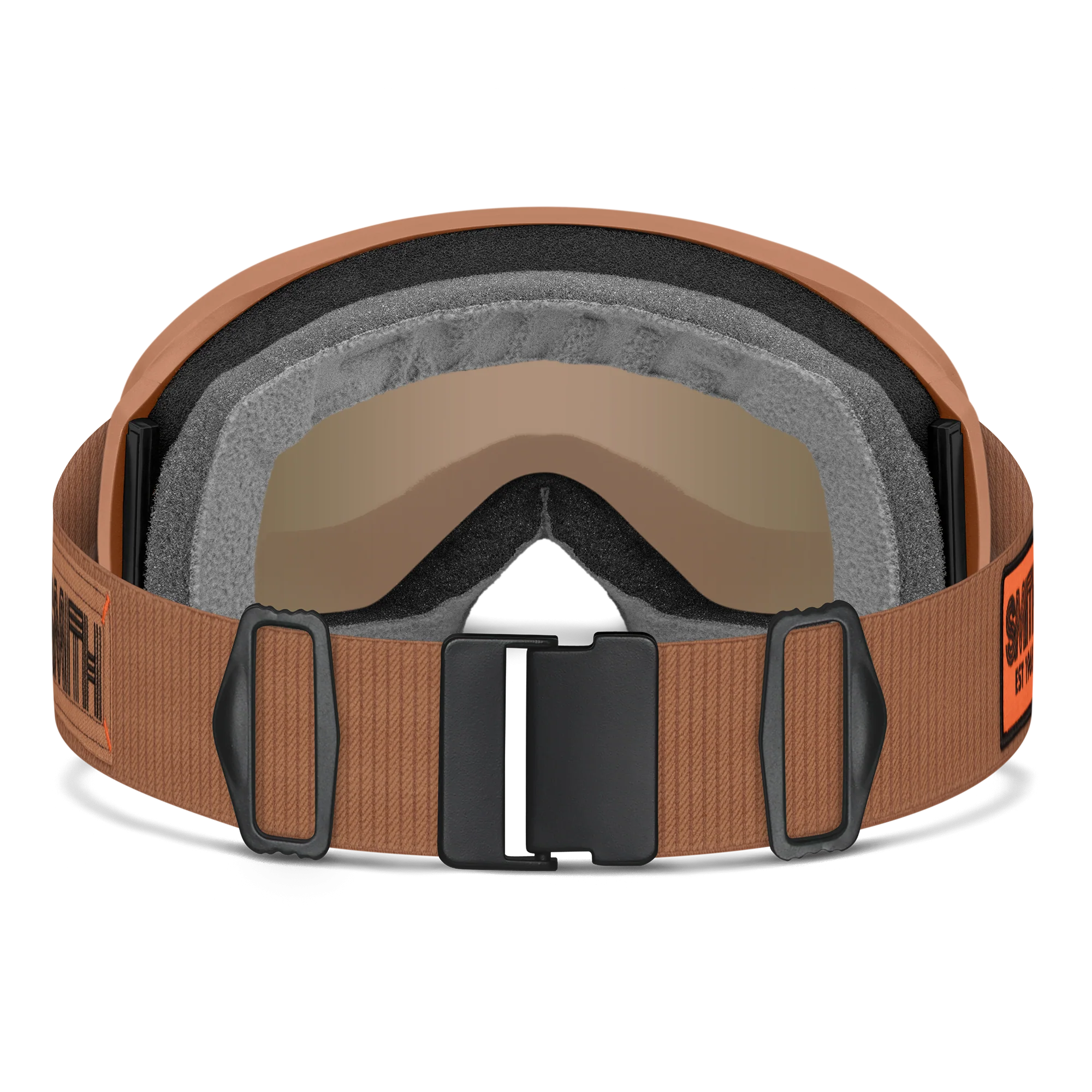 Masque de ski Smith - Reason OTG - Camel Warm Steel - Red Sol-X Mirror Antifog
