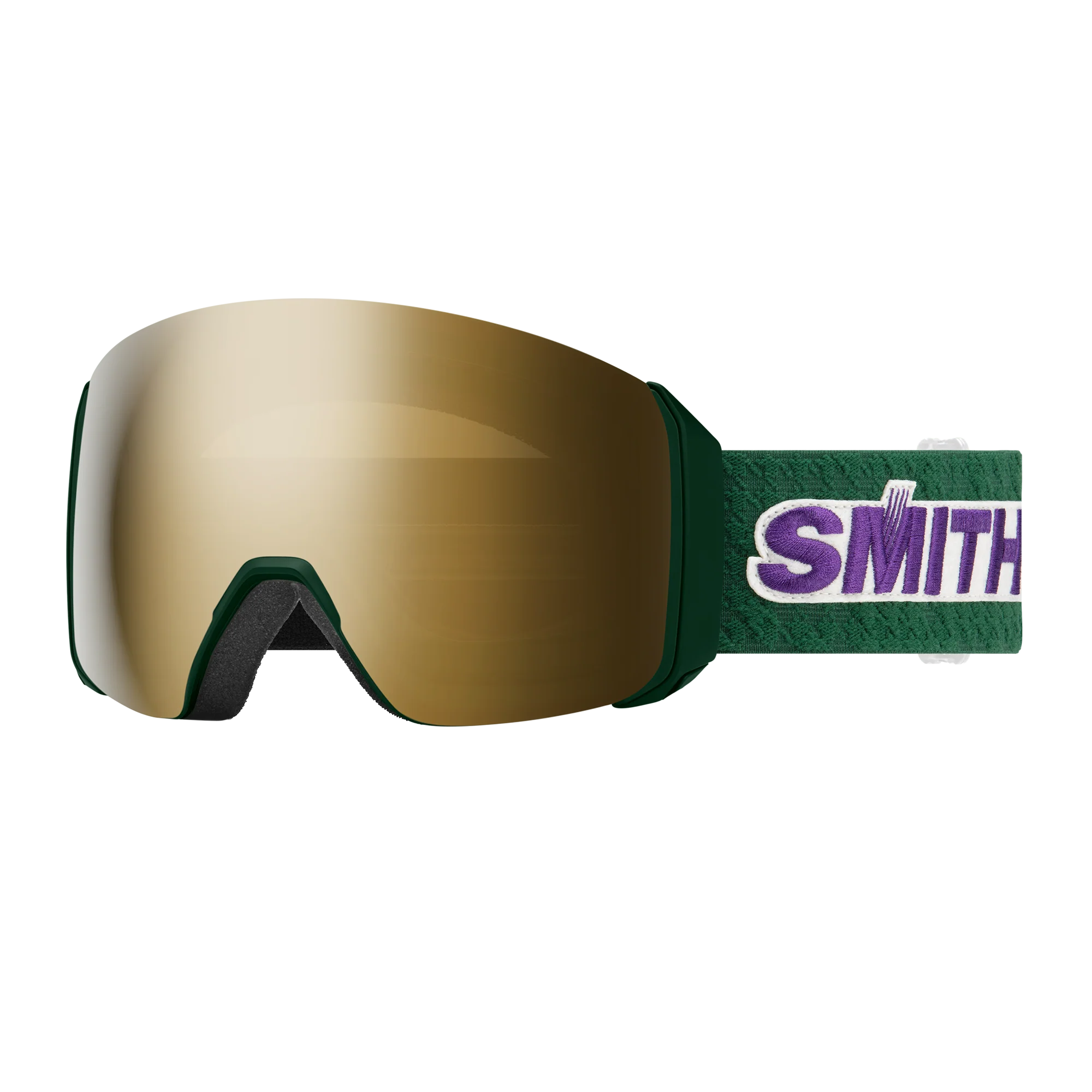 Masque de ski Smith - 4D MAG XL - Vert Evergreen Retro Classic - ChromaPop Sun Black Gold Mirror