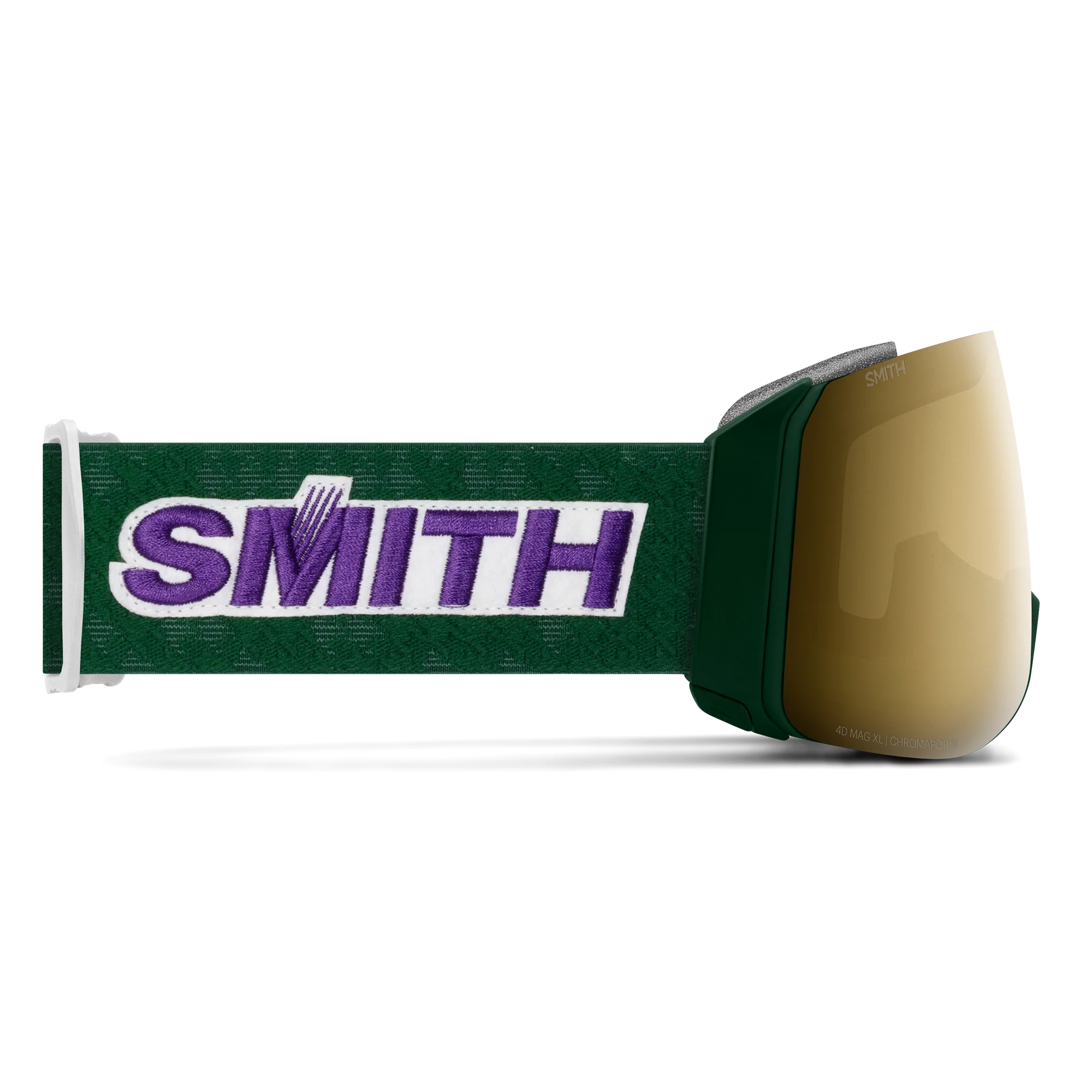 Masque de ski Smith - 4D MAG XL - Vert Evergreen Retro Classic - ChromaPop Sun Black Gold Mirror 3