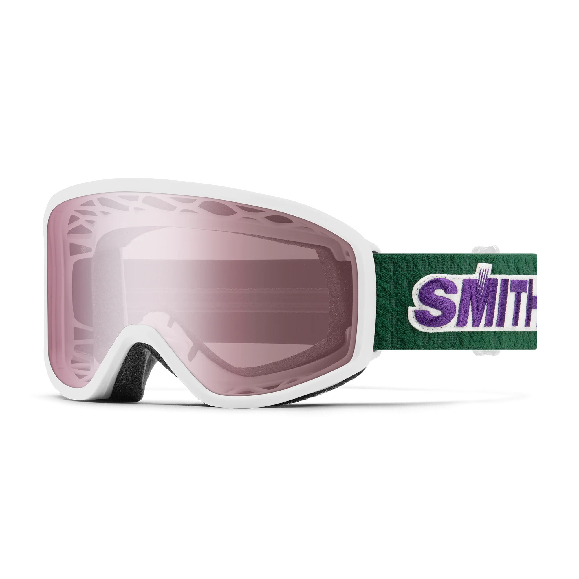 Masque de ski Smith - Reason OTG - Blanc Rétro Classique - Ignitor Mirror Antifog