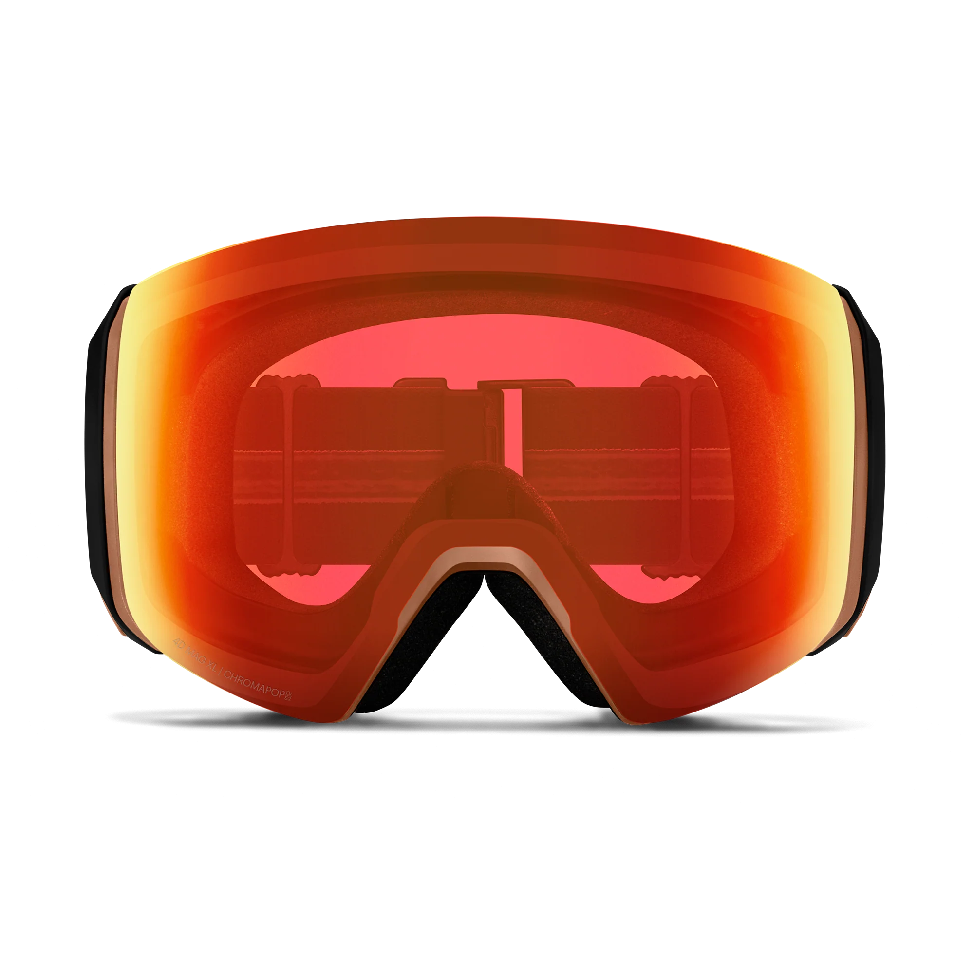 Masque de ski Smith - 4D MAG XL - Noir Warm Steel - ChromaPop Everyday Red Mirror 2
