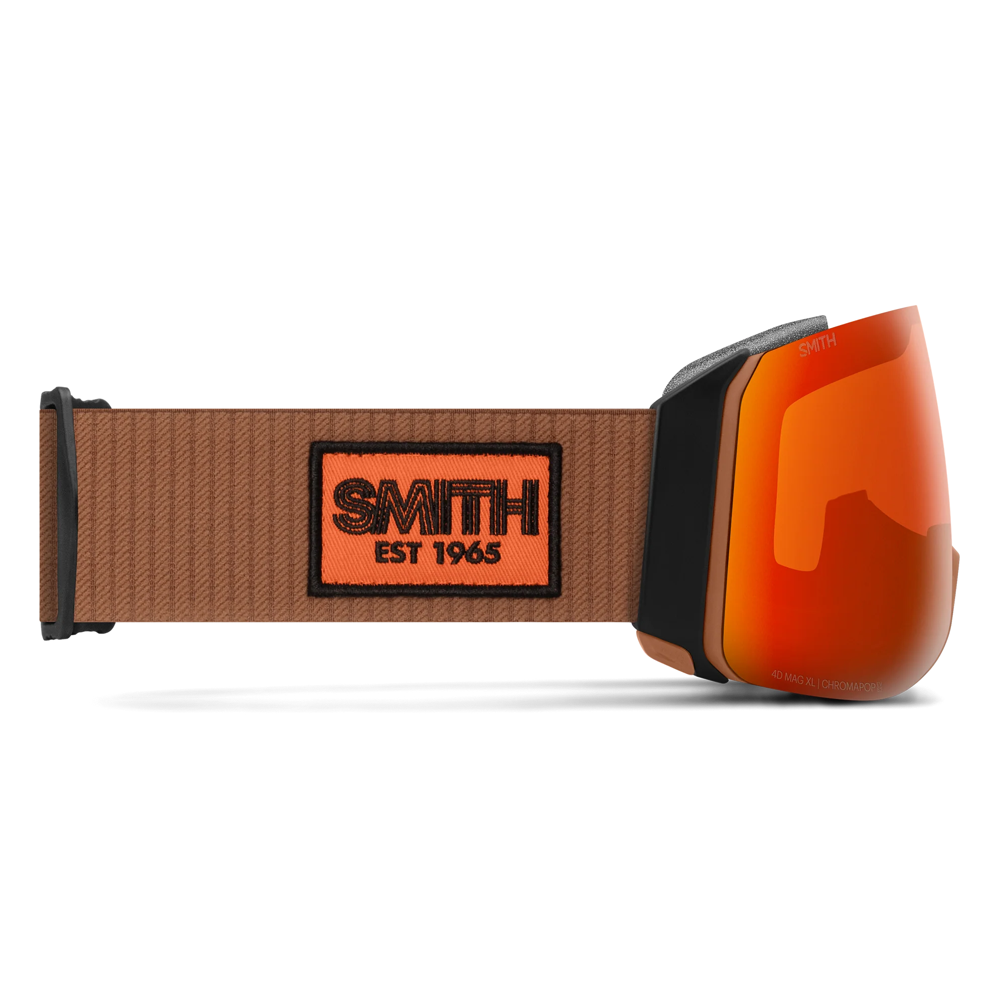 Masque de ski Smith - 4D MAG XL - Noir Warm Steel - ChromaPop Everyday Red Mirror 3
