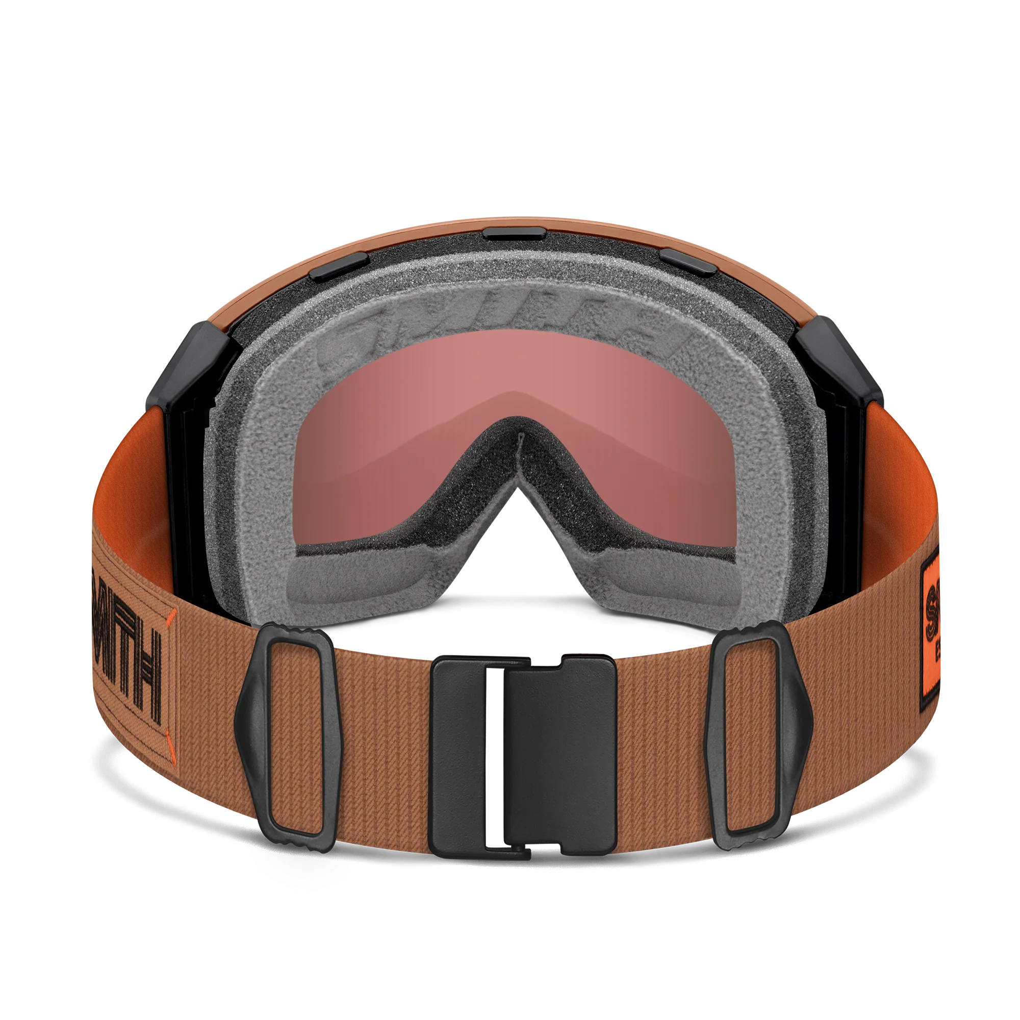 Masque de ski Smith - 4D MAG XL - Noir Warm Steel - ChromaPop Everyday Red Mirror 4