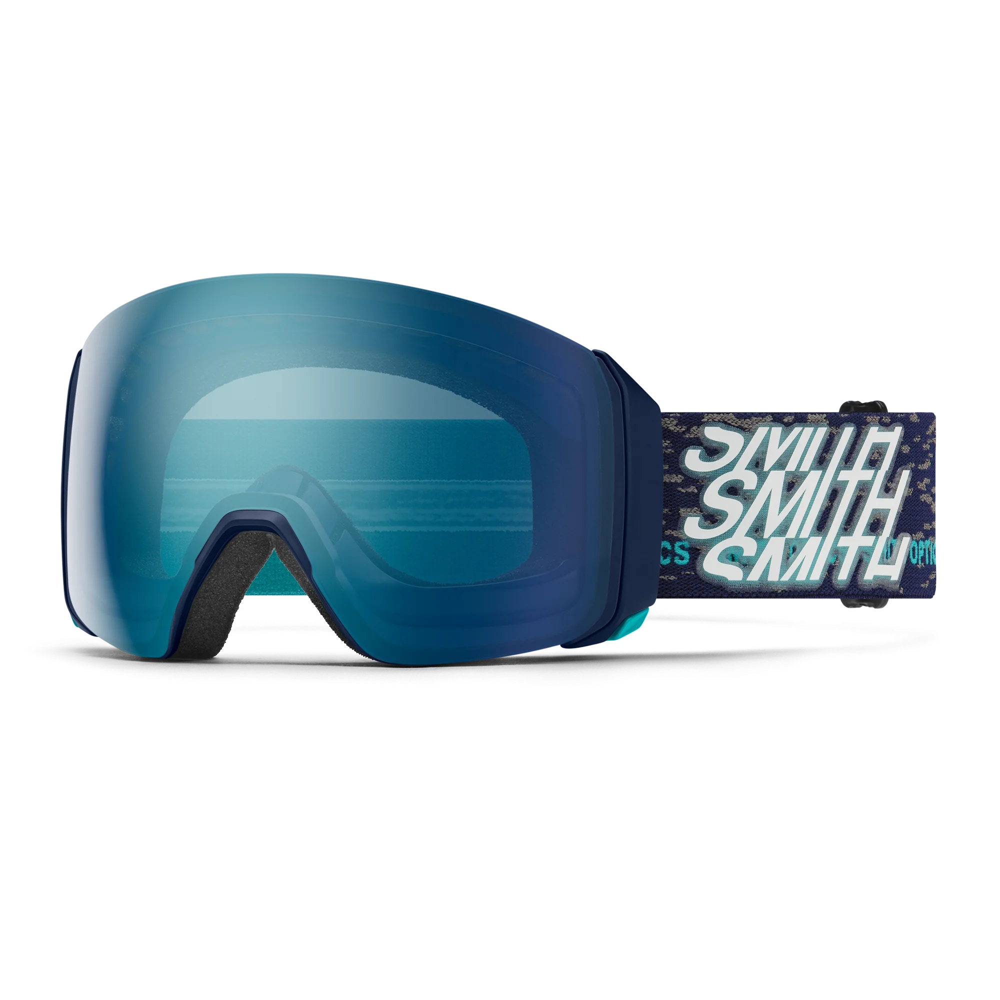 Masque de ski Smith - 4D MAG XL - Midnight Snow - ChromaPop Everyday Blue Mirror
