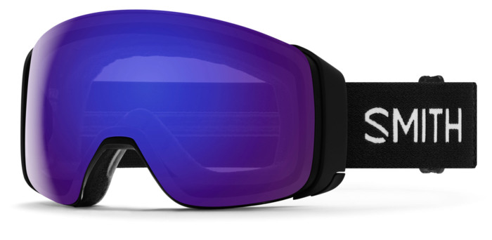 Masque de ski Smith - 4D MAG - Noir - ChromaPop Everyday Violet Mirror